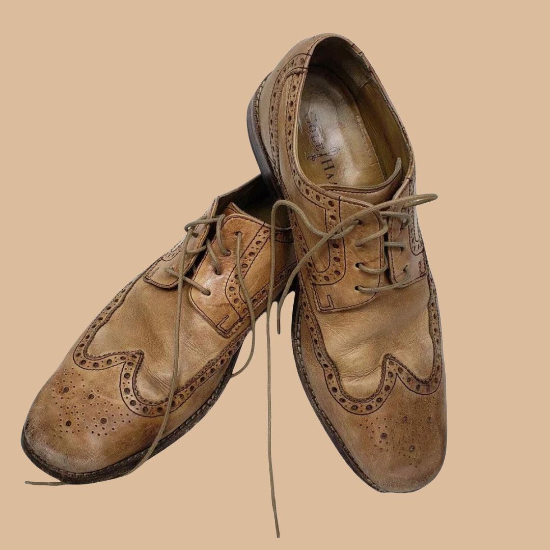 Cole Haan Cole Haan Wingtip Giraldo Derby Brogue Leather Goodyear Sole Size US 9 / EU 42 - 5 Thumbnail