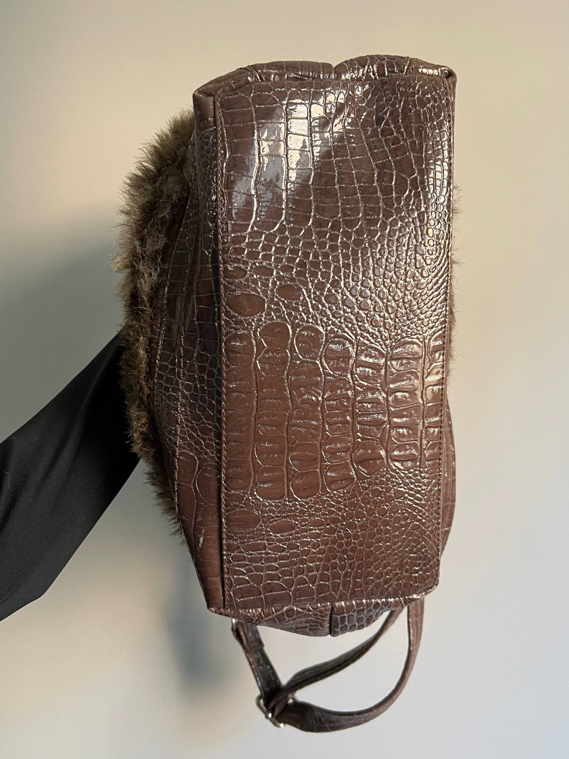 Vintage Vintage Fur Faux Shoulder Bag Y2K Avant Garde style Size ONE SIZE - 9 Thumbnail