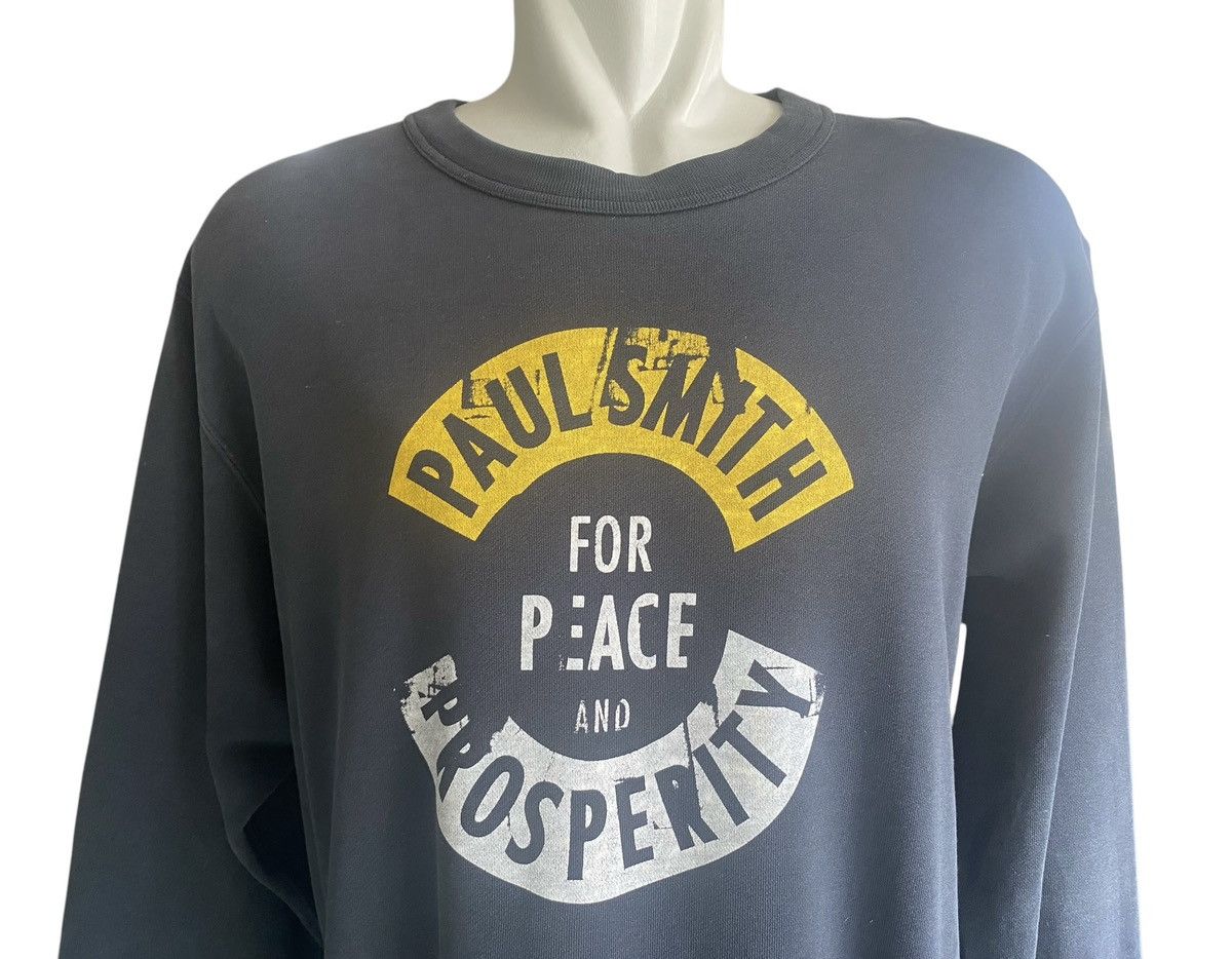 Paul Smith PAUL SMITH Distressed Crew Neck Sweatshirt Size US XL / EU 56 / 4 - 2 Thumbnail