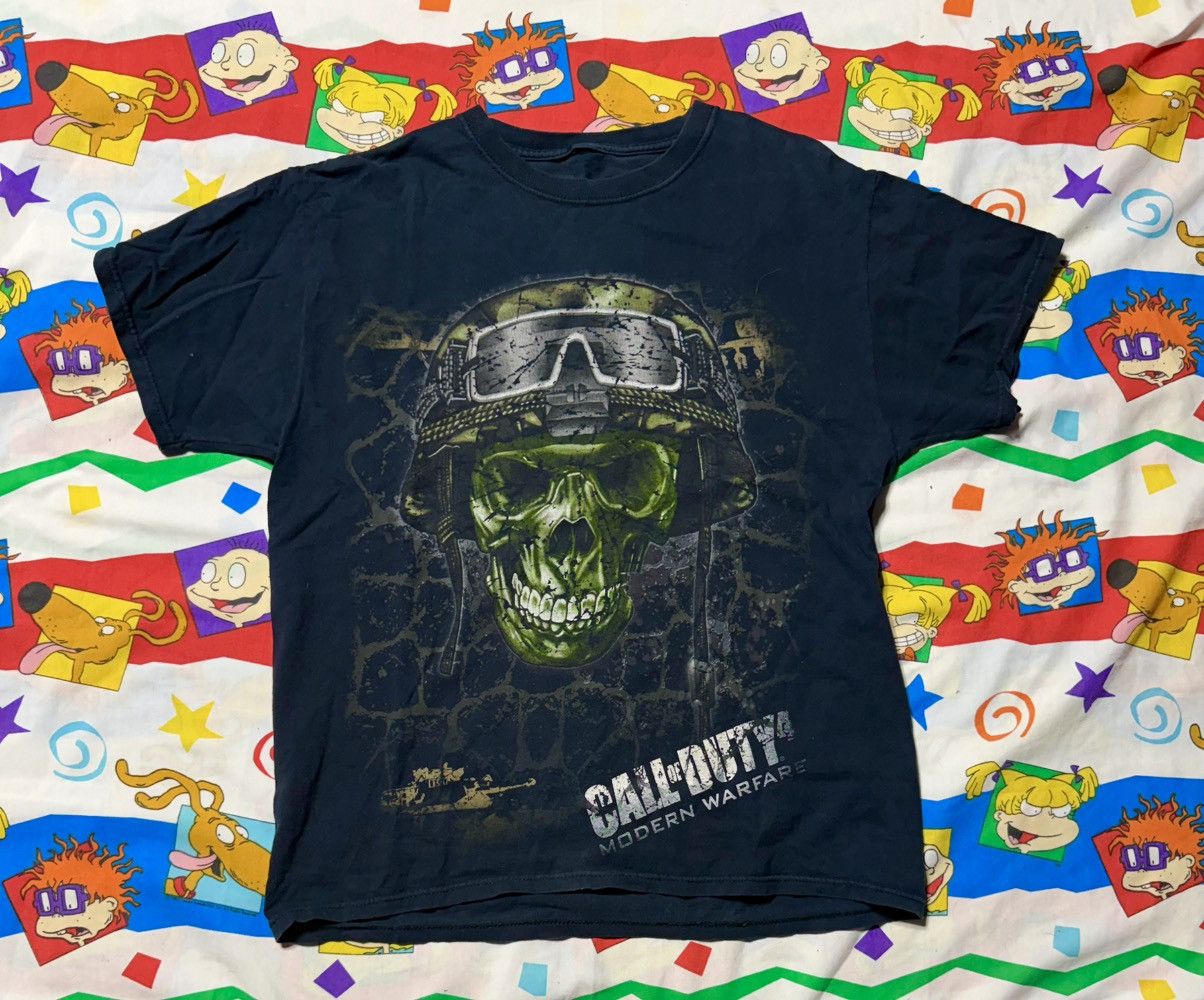 Other Vintage Y2K 2000s Call Of Duty MW4 Video Game Promo T-Shirt | Grailed