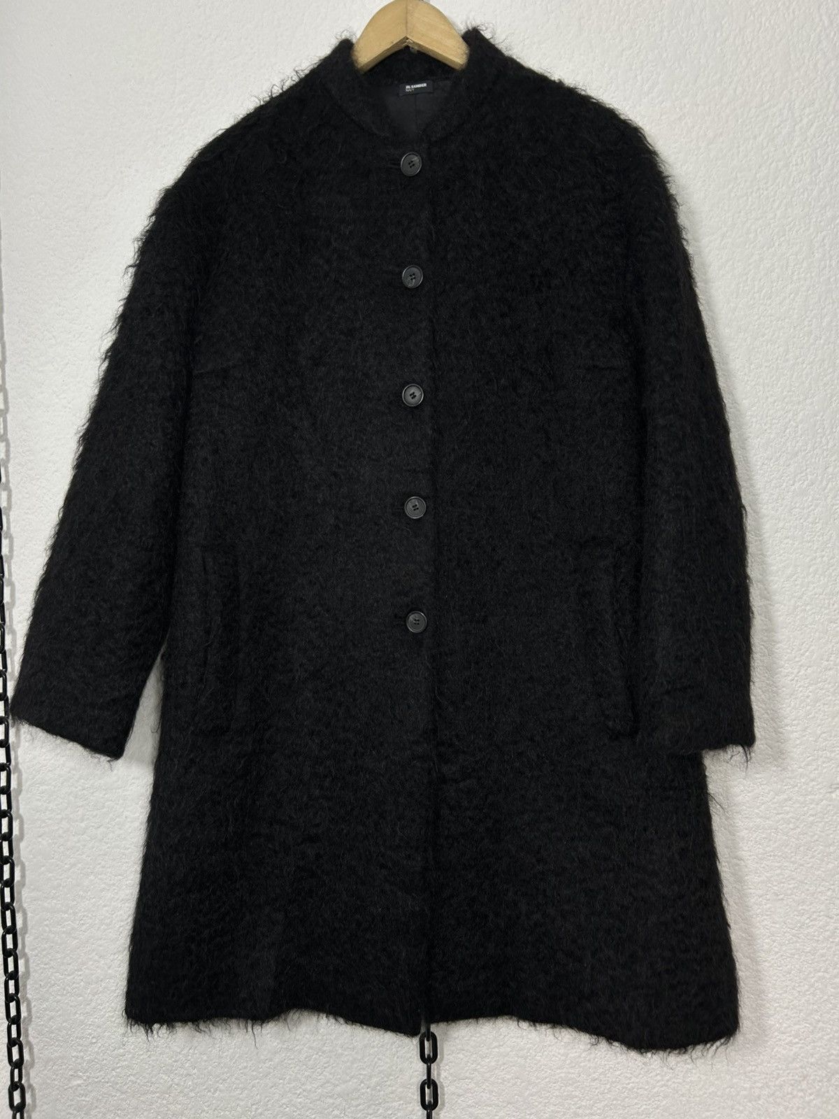 Jil Sander Jil Sander Navy Mohair Coat Size XS / US 0-2 / IT 36-38 - 1 Thumbnail
