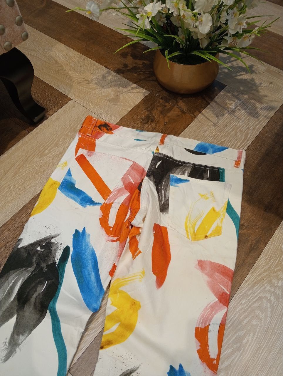Paul Smith PAUL SMITH PAINT JEANS Size US 33 - 10 Thumbnail