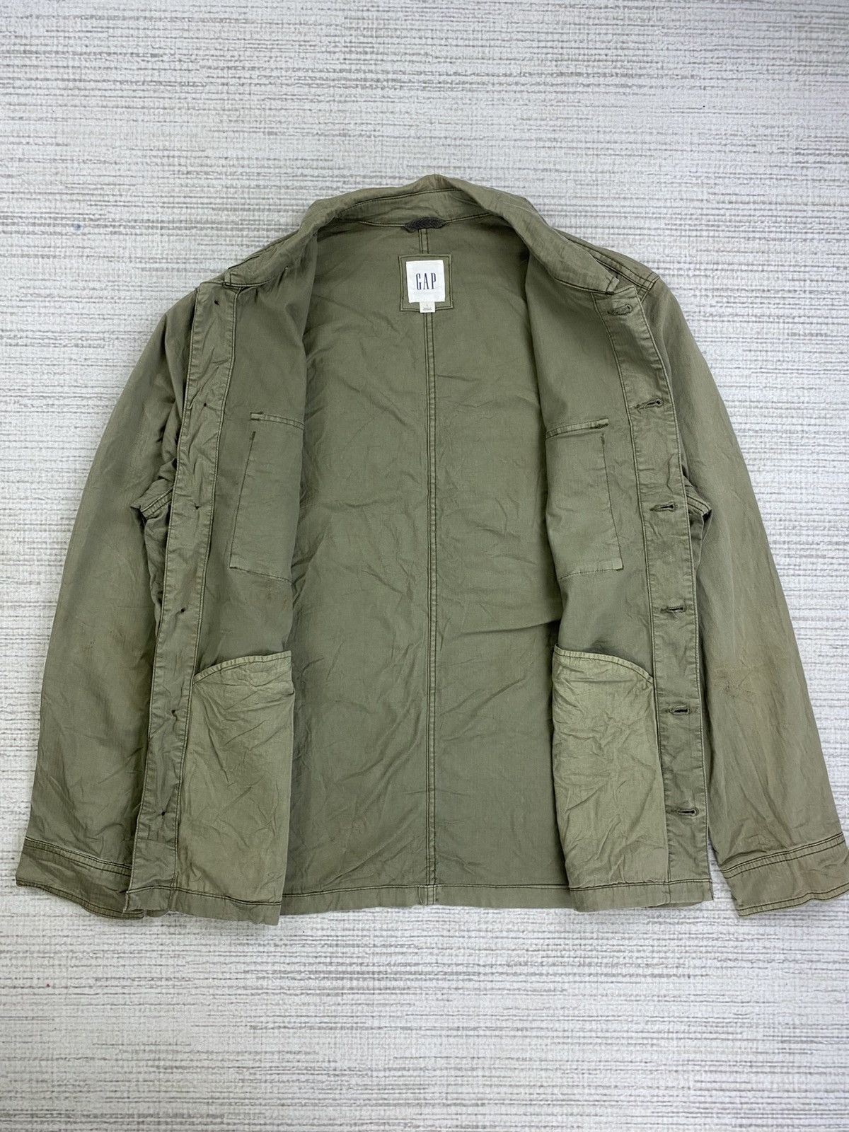 Gap Vintage Gap Double Pocket Military Style Jacket Size US L / EU 52-54 / 3 - 5 Thumbnail