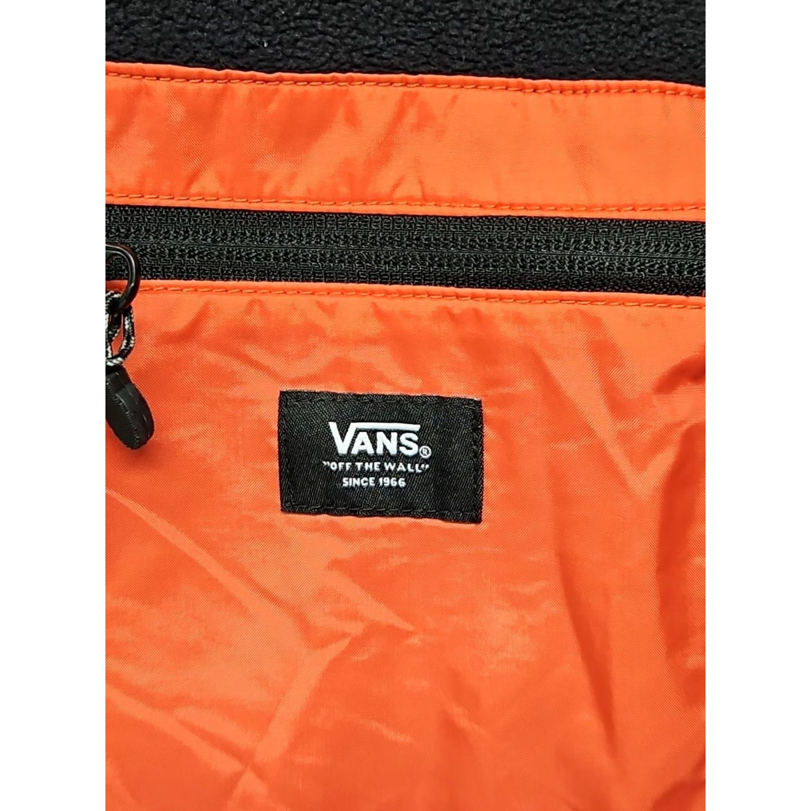 Vans VANS Jacket Men Fleece Black Orange Trim Zip Pockets Streetwear Mid-Length Size US M / EU 48-50 / 2 - 4 Thumbnail