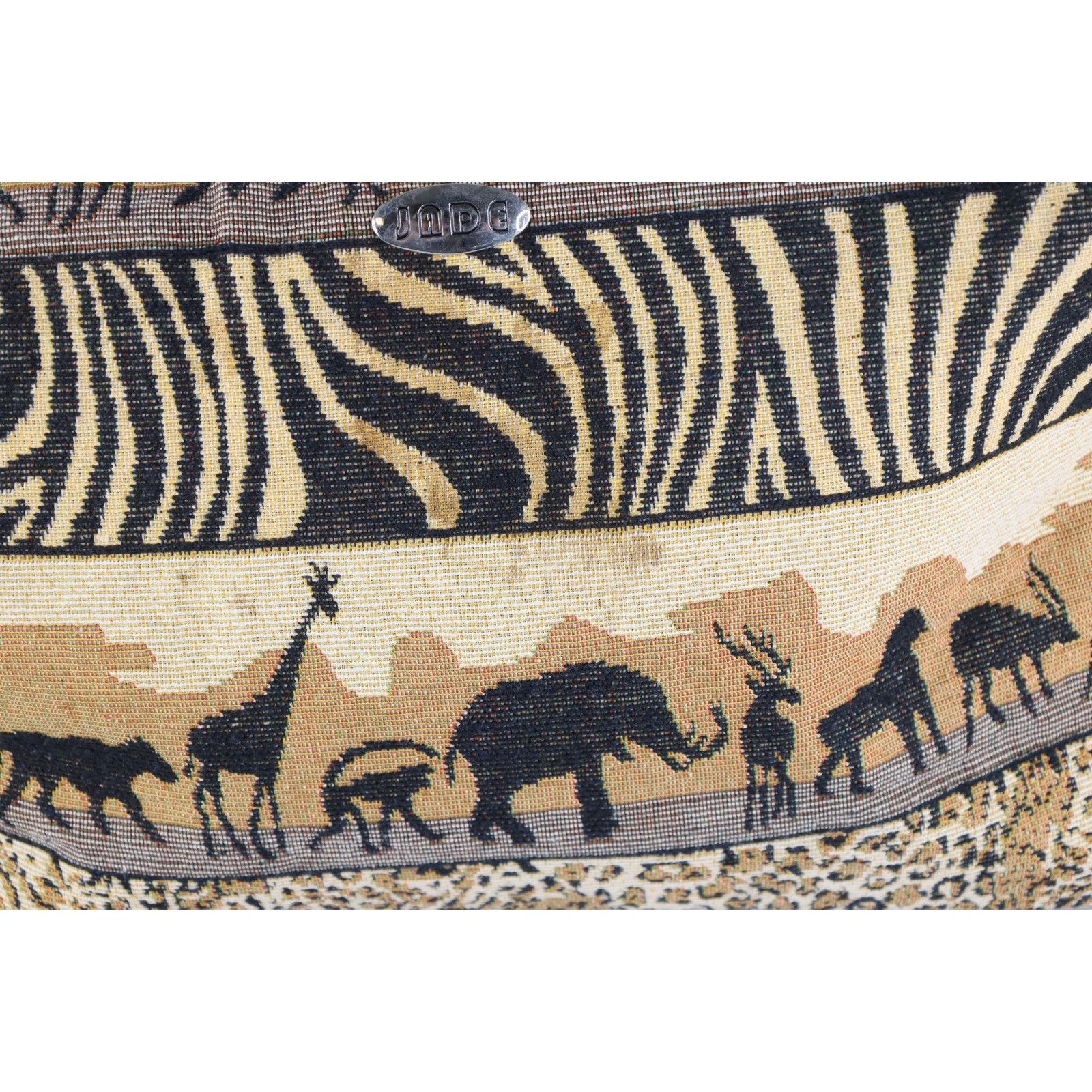 Vintage Vintage 90s Y2K Safari Nature Animal Print Needlepoint Bag Size ONE SIZE - 2 Thumbnail