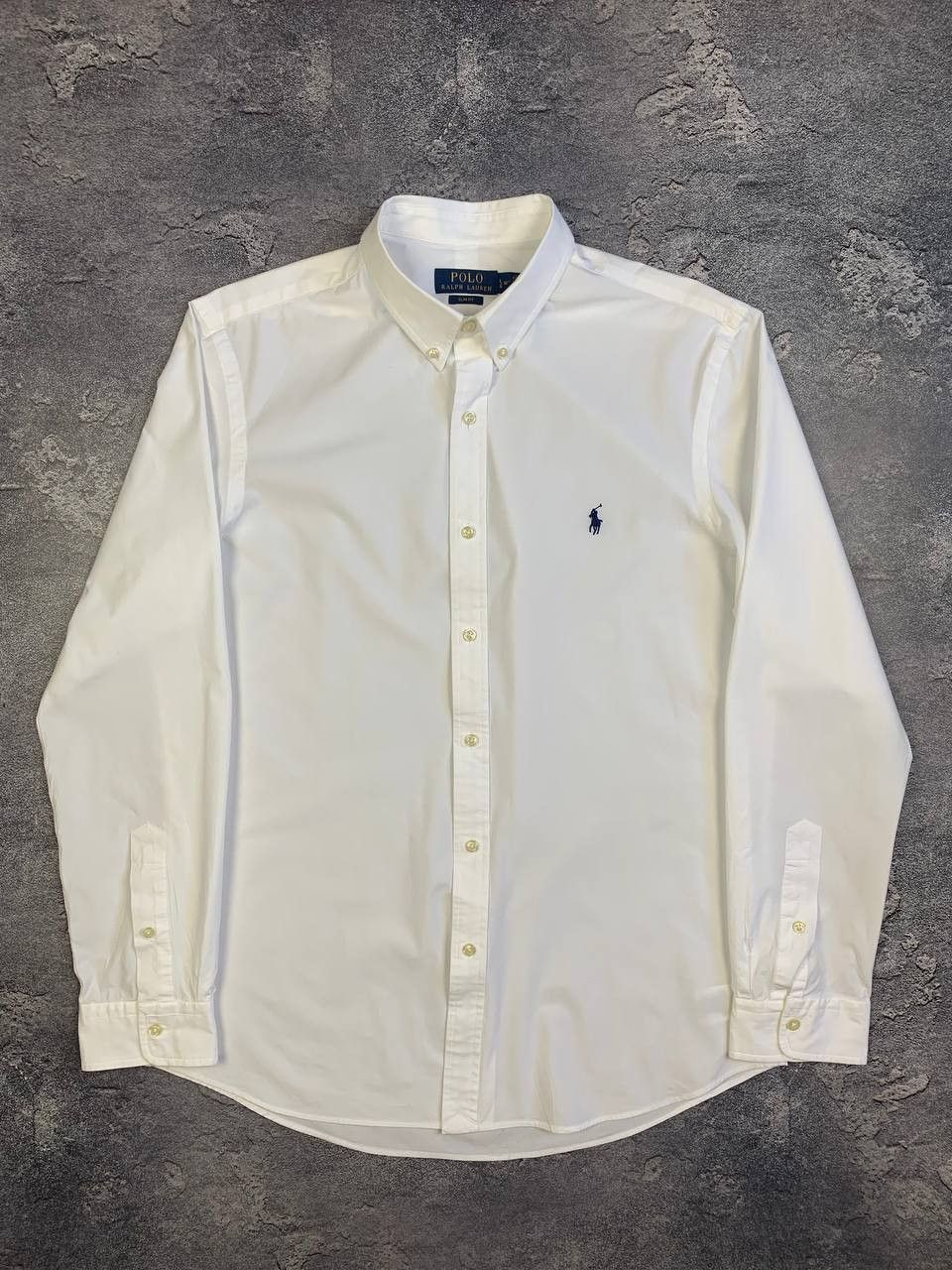 Polo Ralph Lauren Polo Ralph Lauren White Stretch Button Down Shirt Size US L / EU 52-54 / 3 - 1 Thumbnail