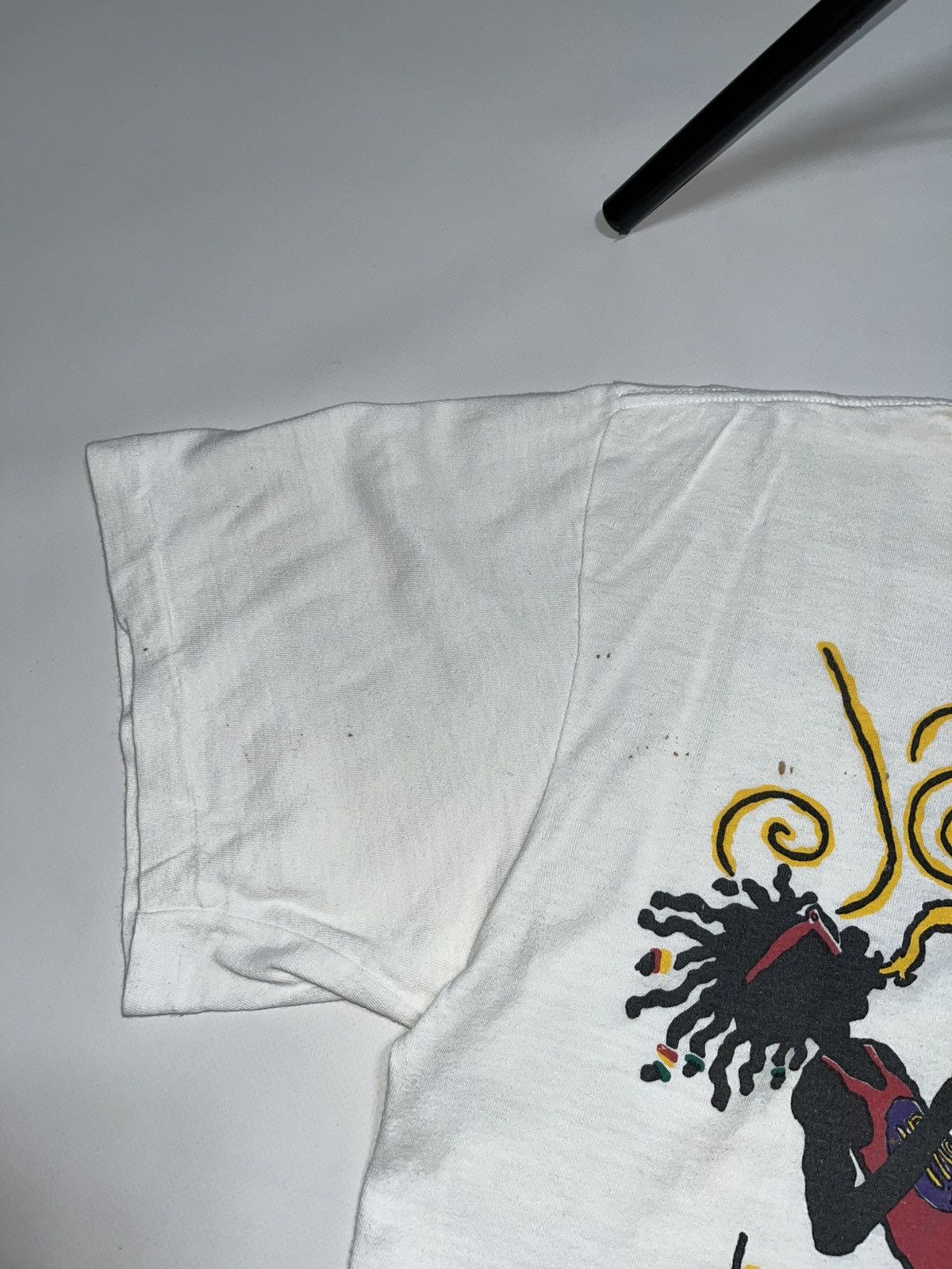 Stussy vtg single stitch boxy cropped irie blue graphic tee Size US L / EU 52-54 / 3 - 7 Thumbnail