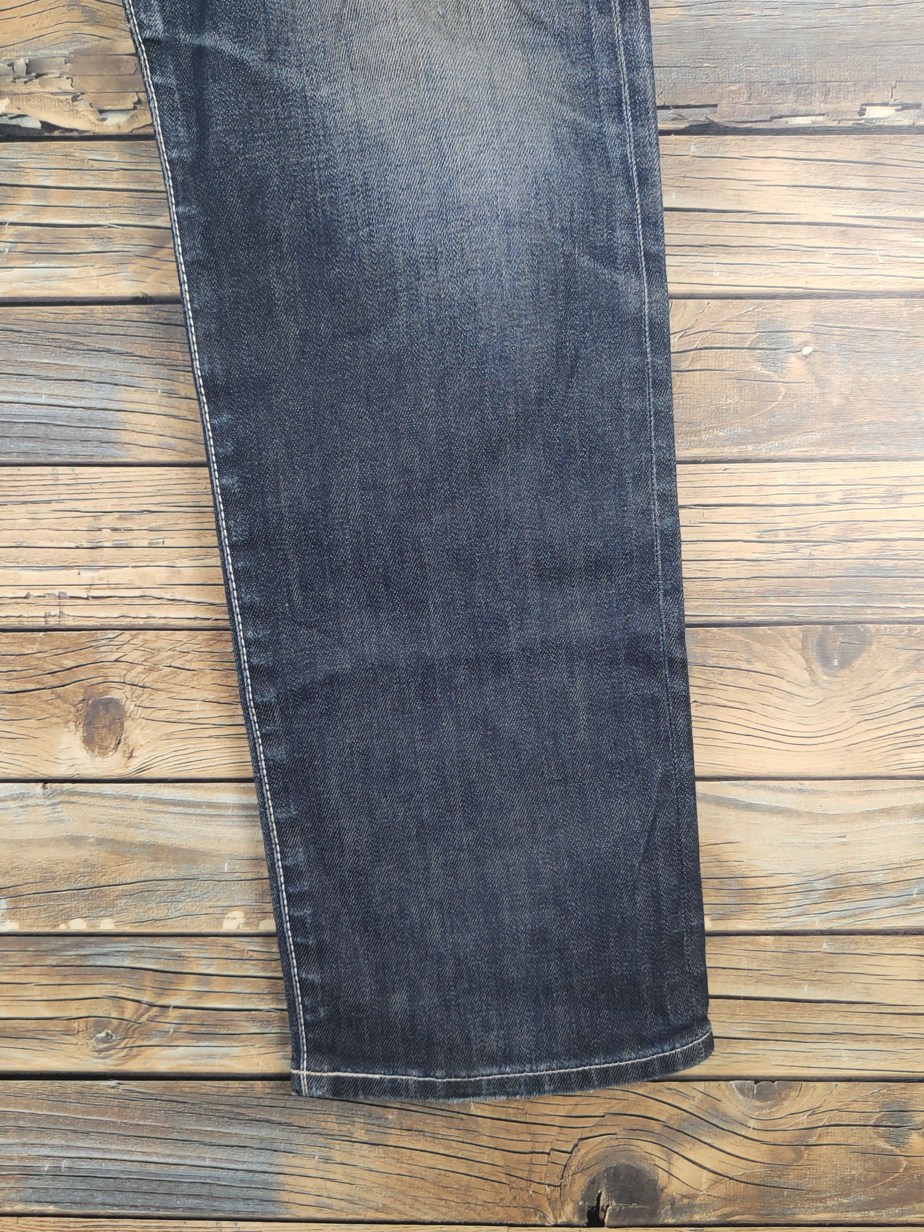 Anime Edwin X Bandai Gundam selvedge Ripped denim Jeans #W1723 Size US 35 - 6 Thumbnail