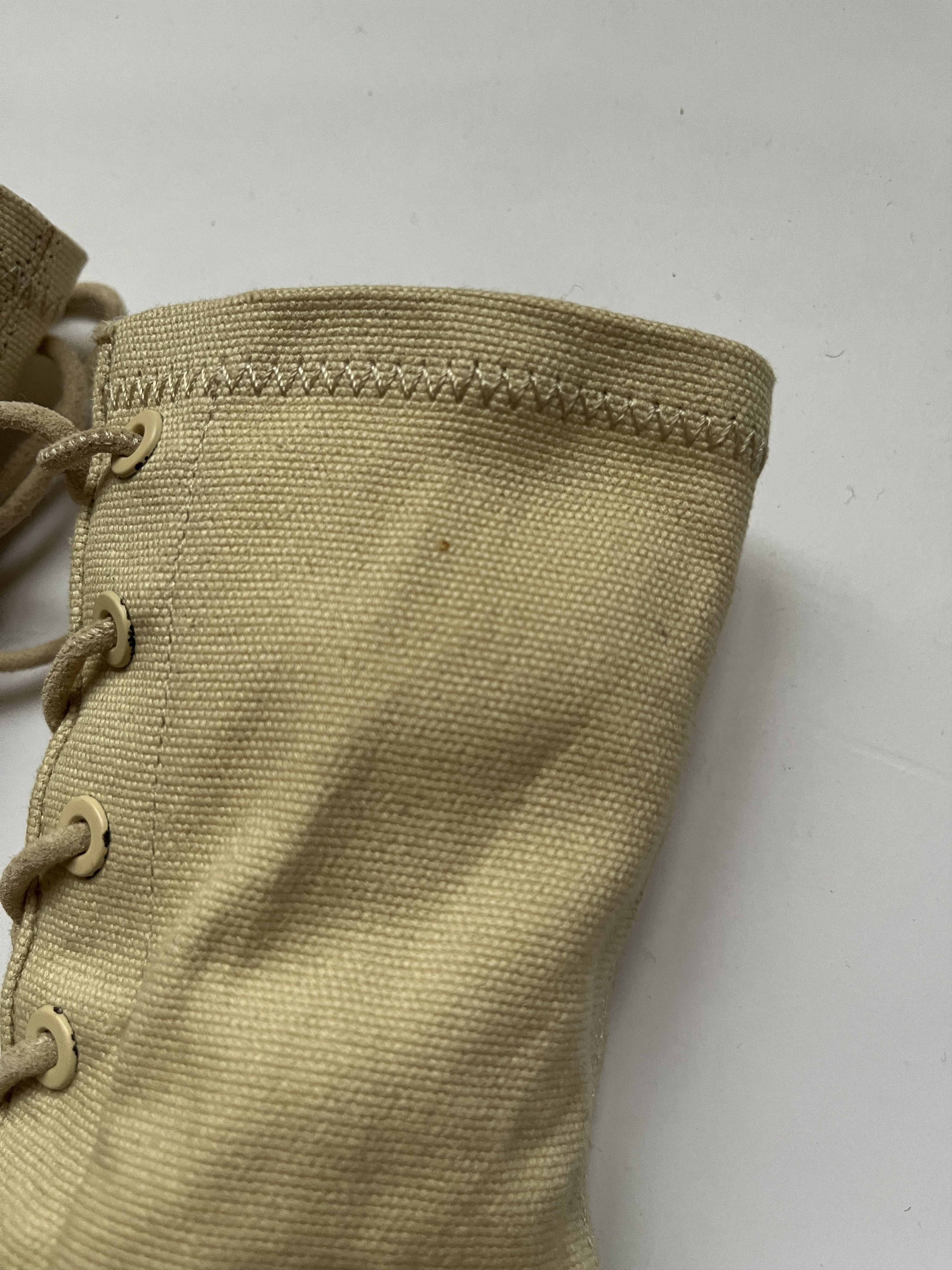 Yeezy ⚡️QUICK SALE⚡️Yeezy Season 6 Beige Lace-Up Boots Size US 4 / IT 34 - 11 Thumbnail