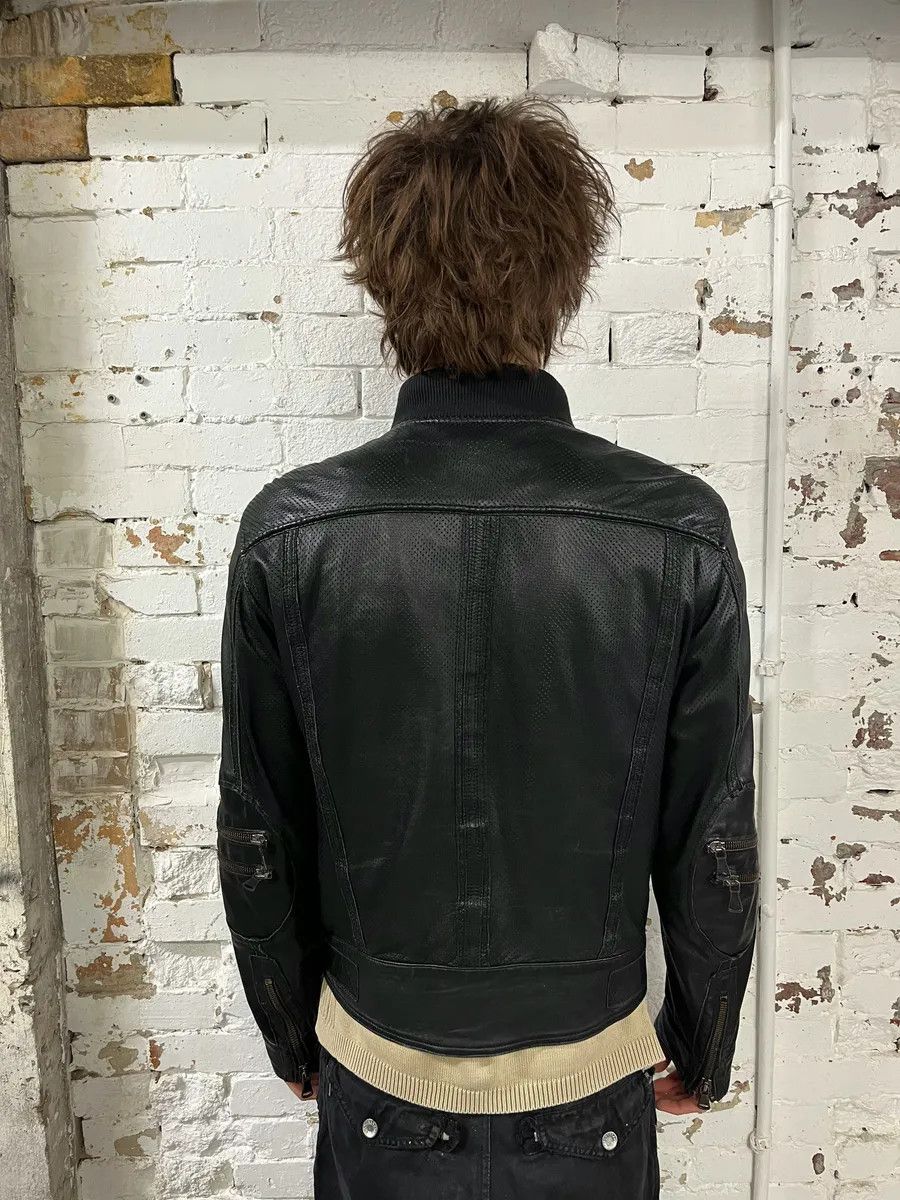 Dolce & Gabbana SS2005 Dolce & Gabbana Multi Pocket Black Leather Biker Jacket Size US M / EU 48-50 / 2 - 3 Thumbnail