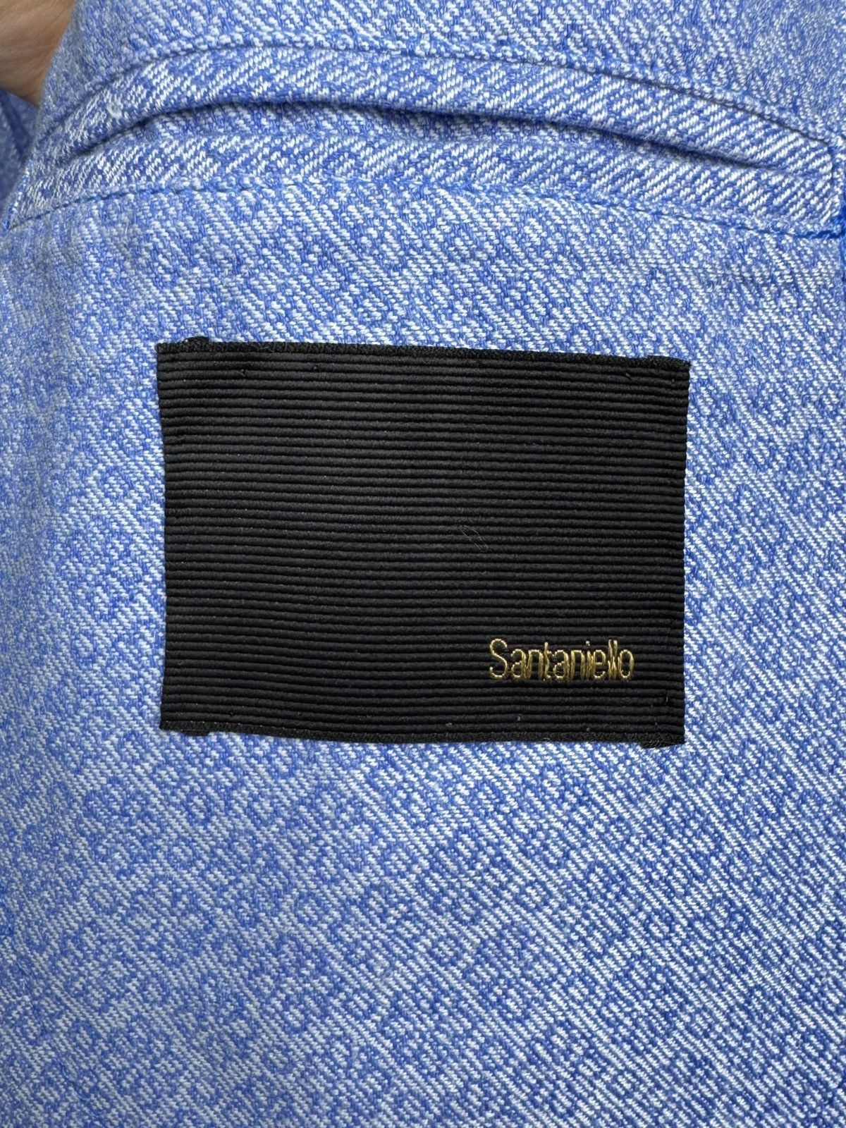 Other 345$ Santaniello Cotton Linen blend patterned unlined blazer Size 36R - 15 Thumbnail
