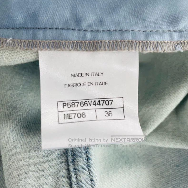 Chanel Chanel Showy denim skirt Size 24" / US 00 / IT 34 - 4 Thumbnail