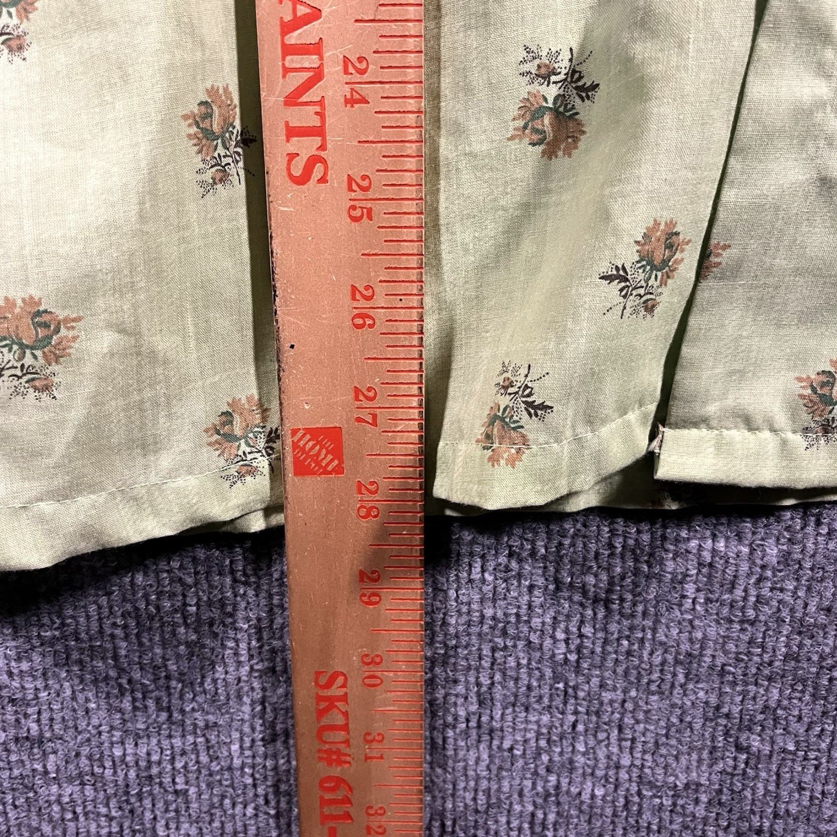 JCPenney VINTAGE J. C. Penney Shirt Mens M Green Floral 70s Button-Up Short Sleeve Polyester Blend Size US M / EU 48-50 / 2 - 7 Thumbnail