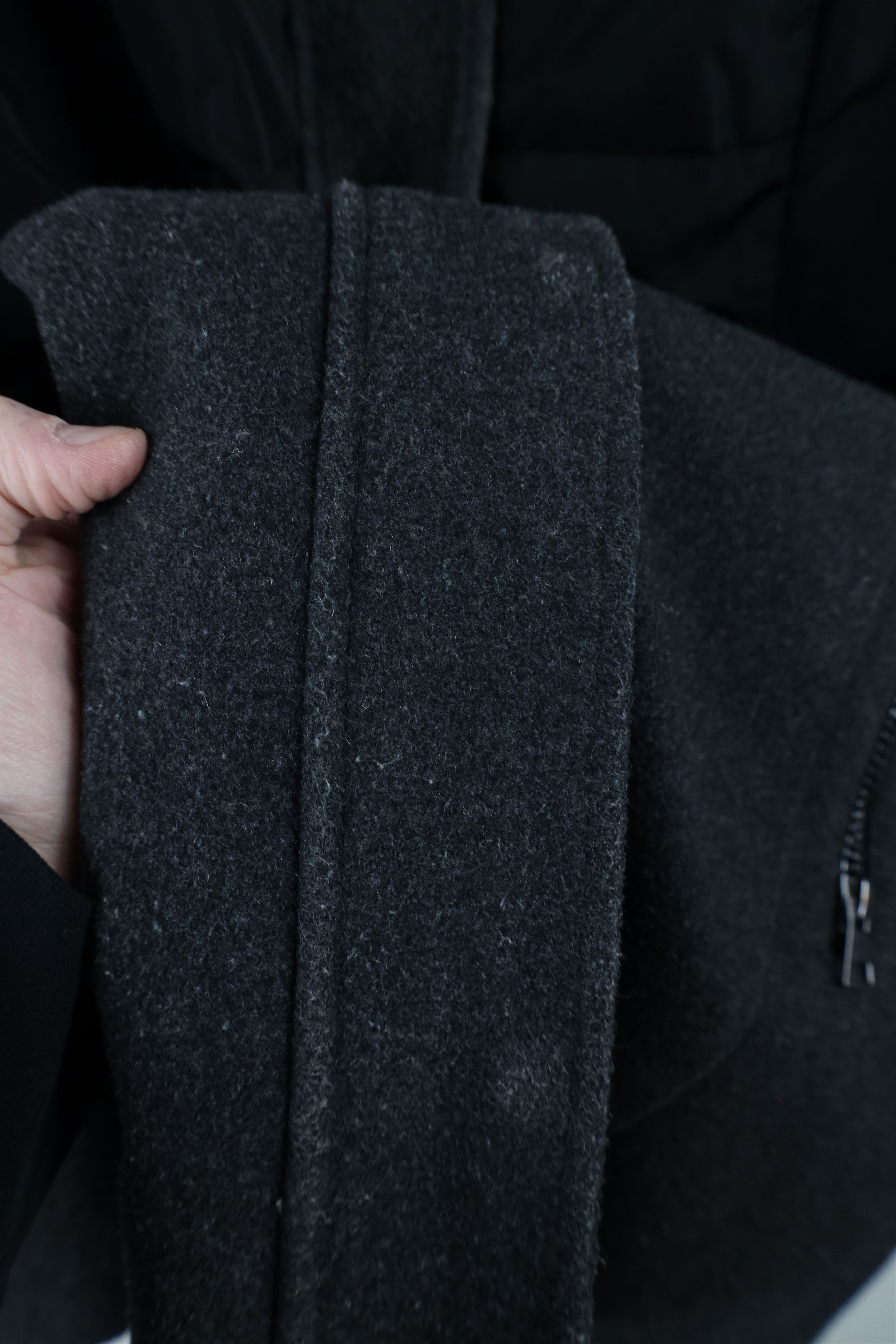 Lands' End × Vintage Lands End Wool Faux Fur Duck Down Hooded Jacket Coat Size M / US 6-8 / IT 42-44 - 6 Thumbnail