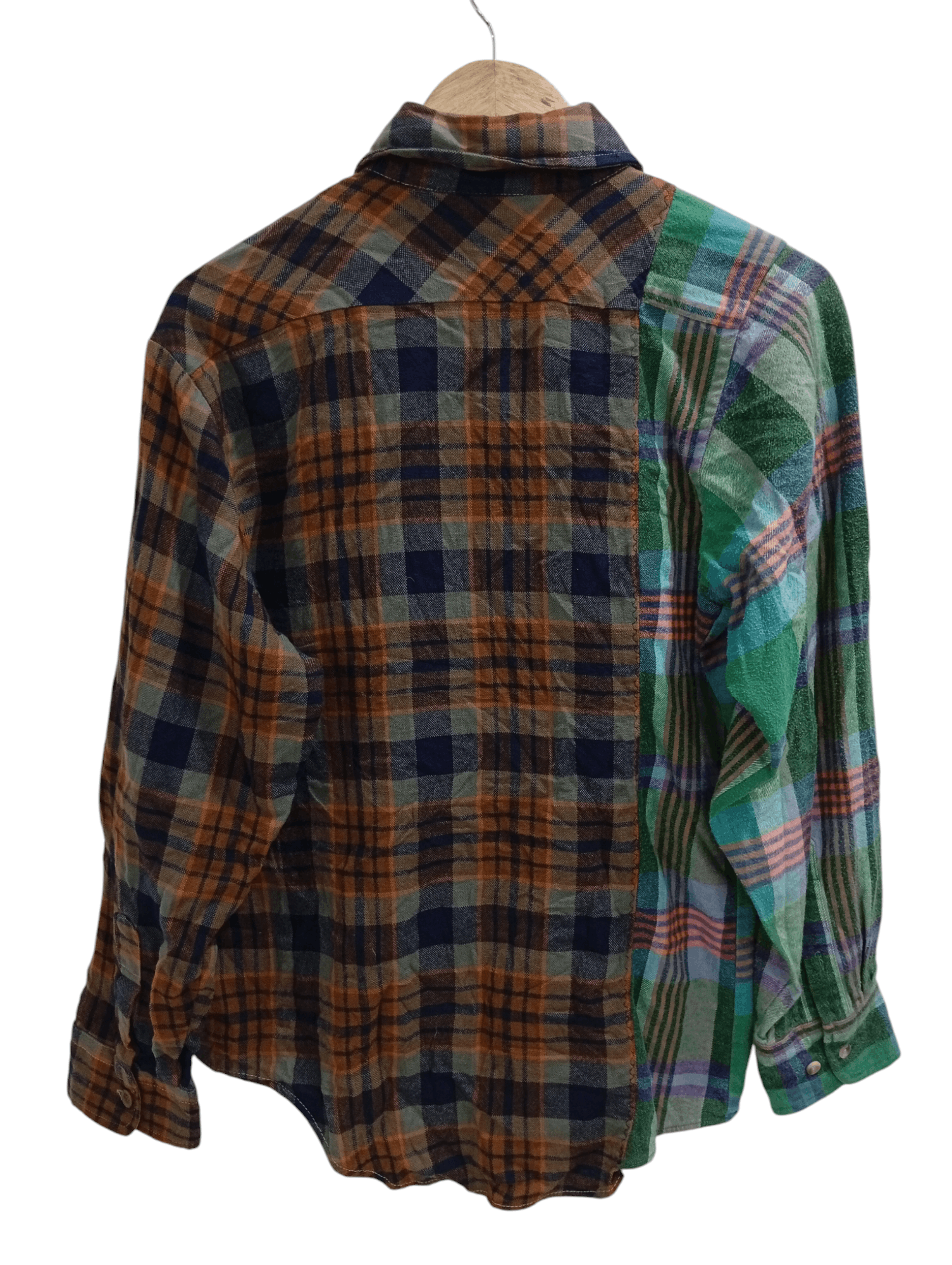 Flannel × Sears × Vintage 🔥🔥Vintage Sears Patchwork Plaid Flannel Shirt Size US M / EU 48-50 / 2 - 21 Thumbnail