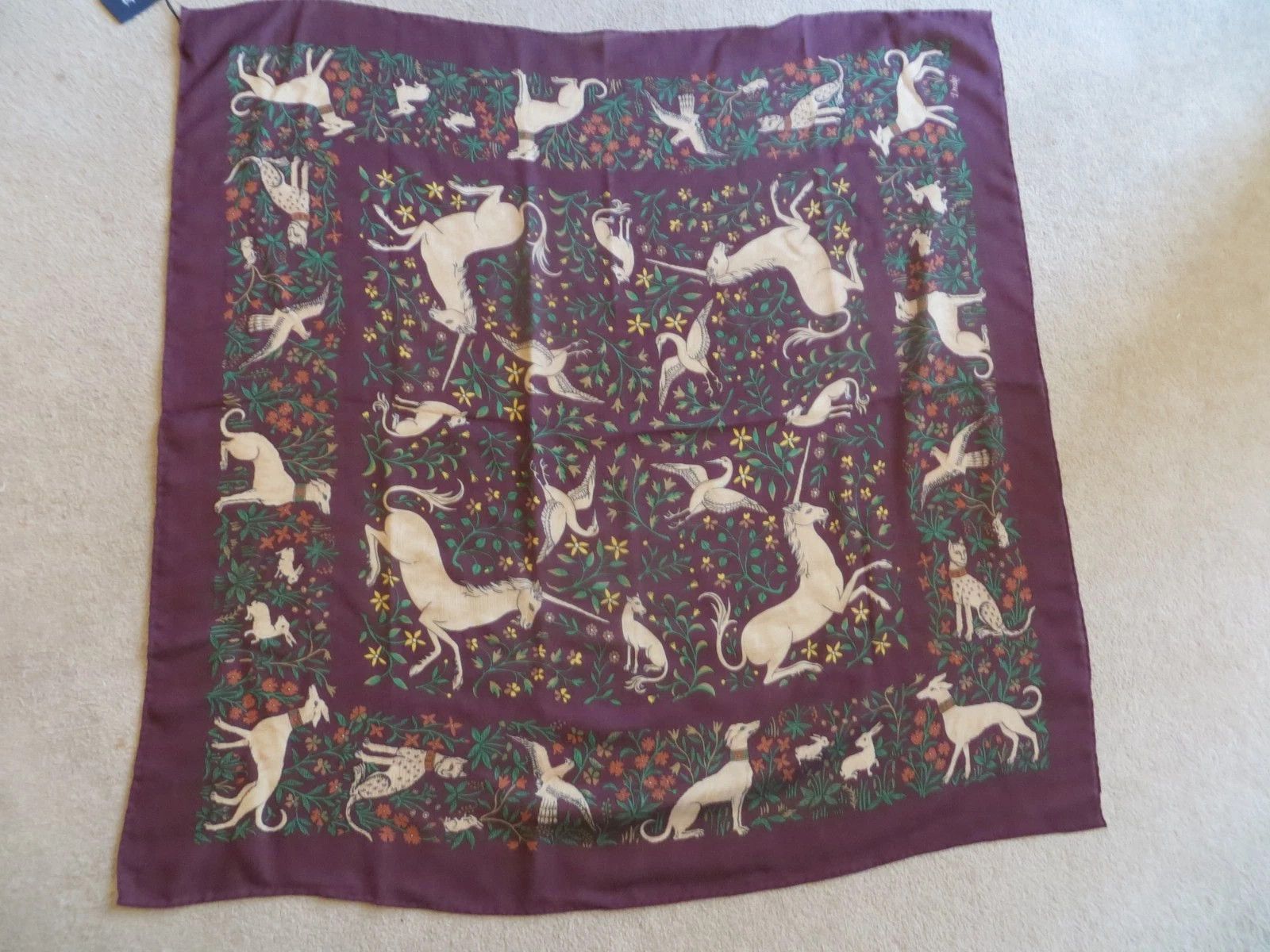 Drake's MOGUL UNICORNS LARGE SCARF Size ONE SIZE - 2 Thumbnail