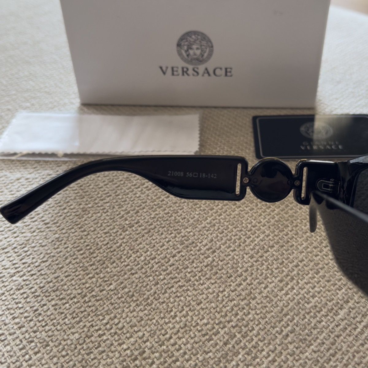 Versace Versace Unisex Black Sunglasses VE4361 53mm *FAST SHIPPING* Size ONE SIZE - 2 Thumbnail