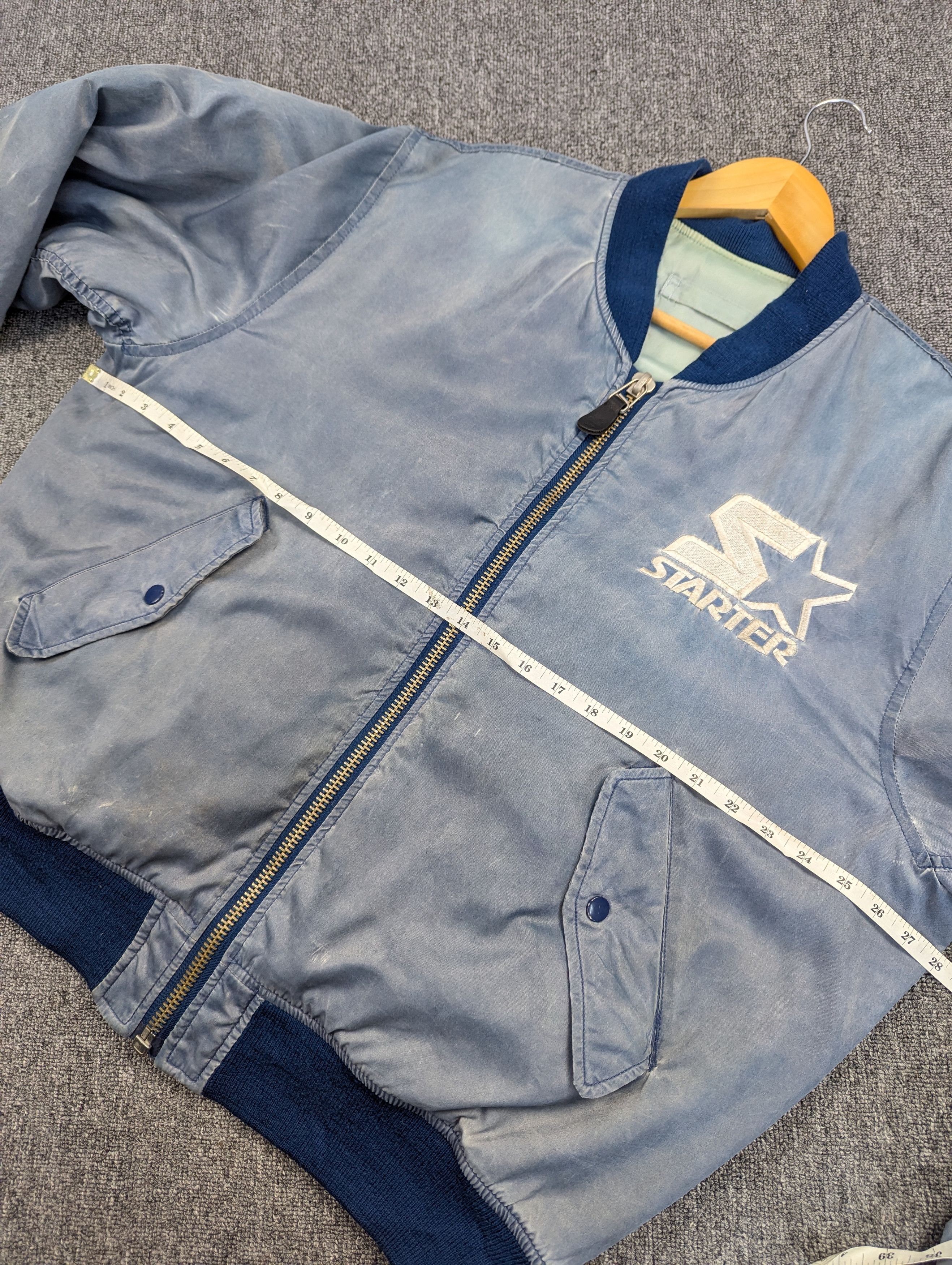 Starter Vintage 90s Starter USA American Sport Bomber Jacket Size US L / EU 52-54 / 3 - 18 Thumbnail