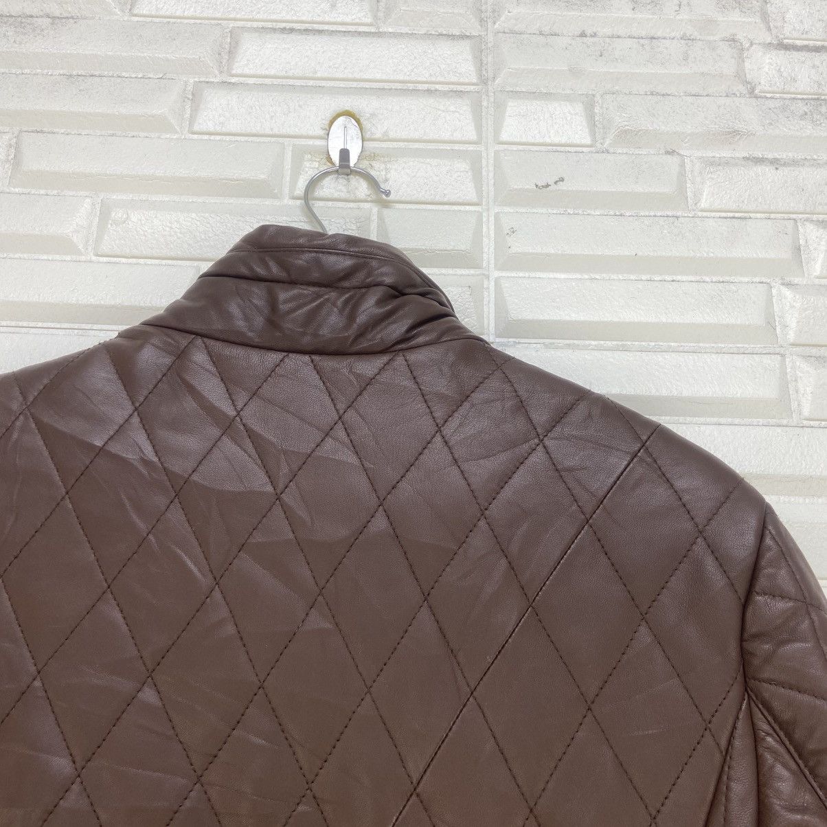 Genuine Leather × Japanese Brand Good Day Sheepskin Quilted Biker Racing Leather Jacket Size US S / EU 44-46 / 1 - 10 Thumbnail