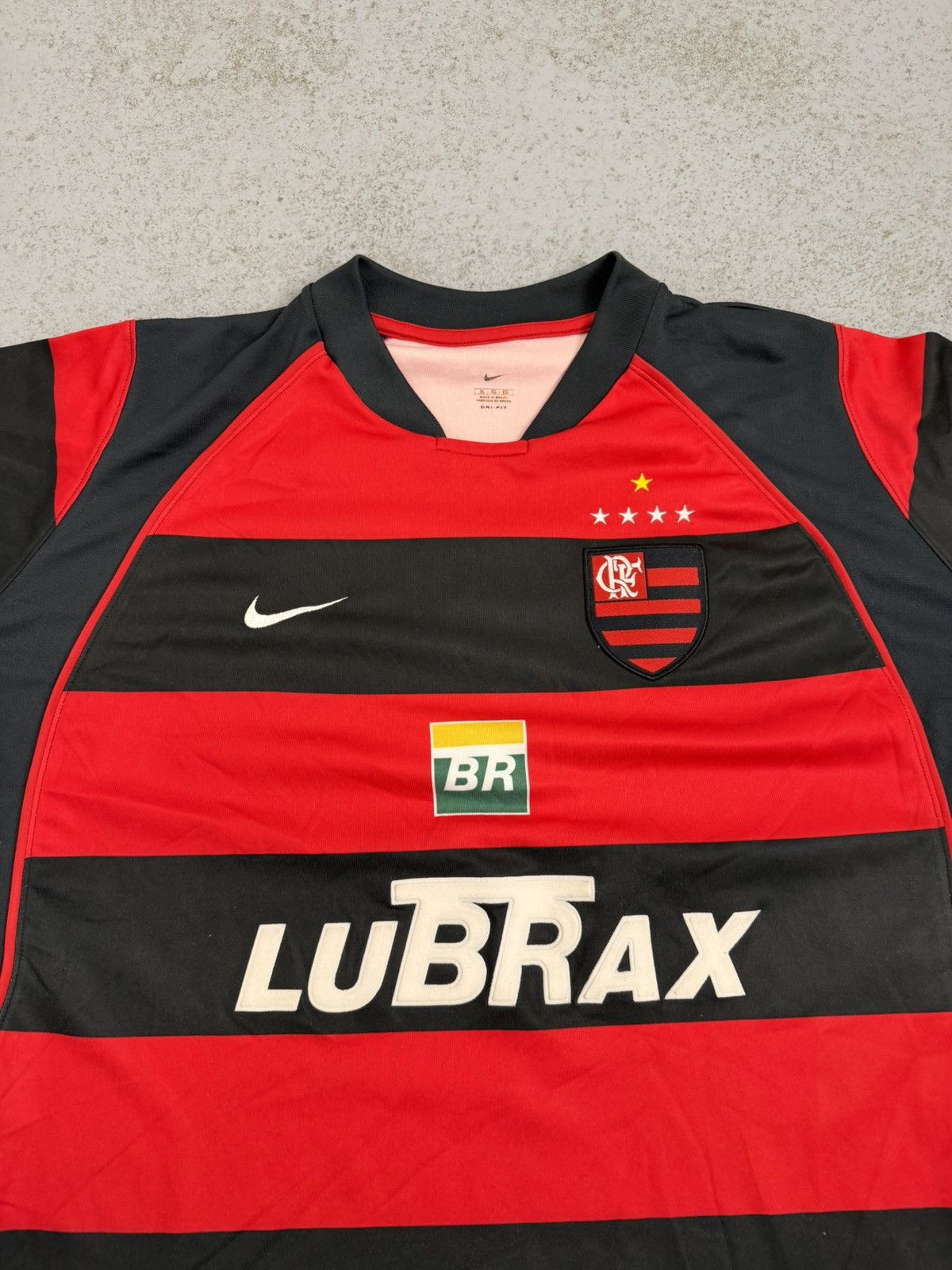 Nike 2002/04 Flamengo Home 10 Petrobras Soccer Jersey Size US XL / EU 56 / 4 - 2 Thumbnail