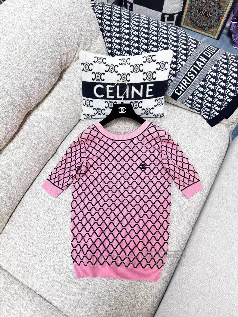 Chanel Chanel Diamond plaid backless knit Size XS / US 0-2 / IT 36-38 - 2 Thumbnail
