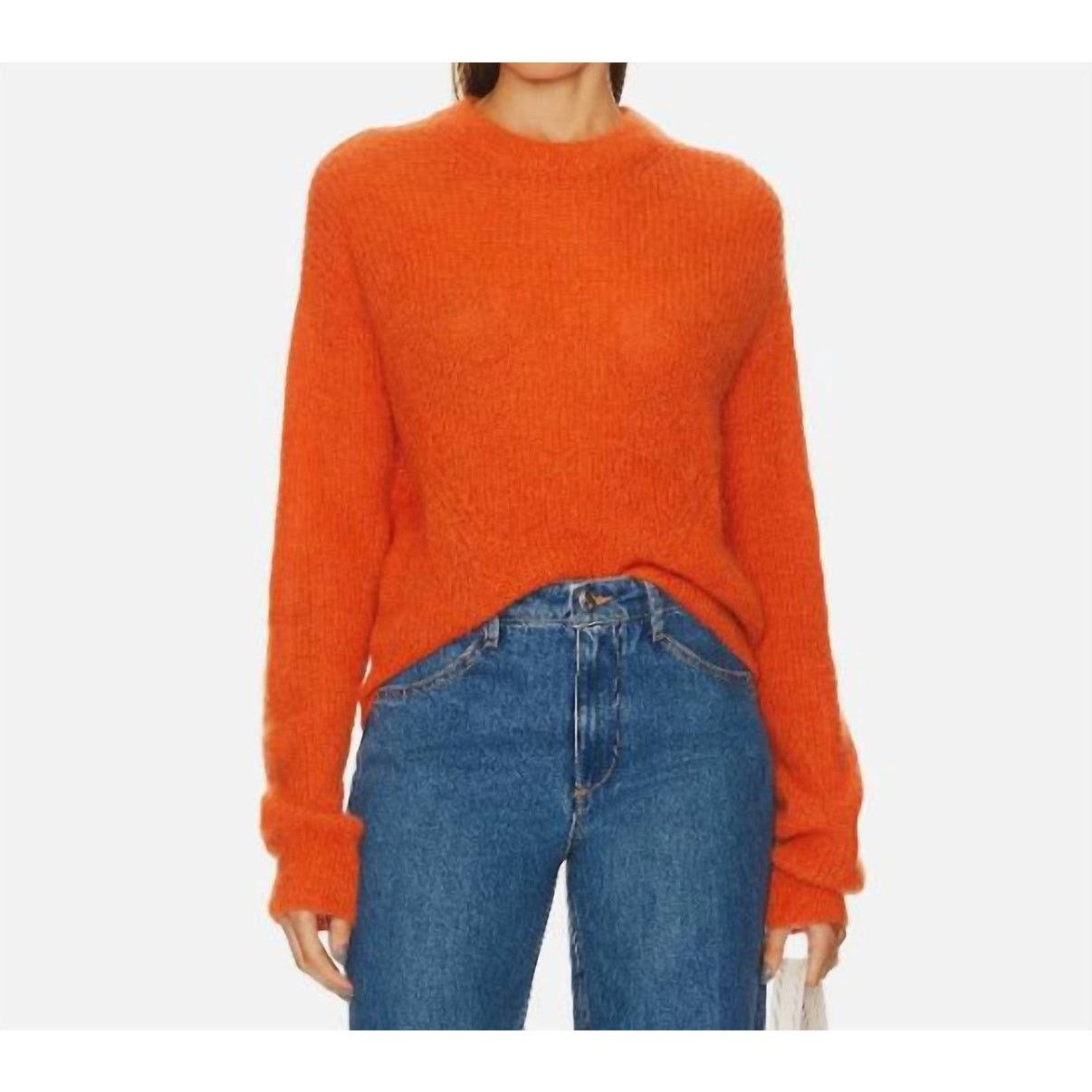 Veronica Beard Veronica Beard Alpaca & Wool Blend Orange Clementine Sweater Size M / US 6-8 / IT 42-44 - 1 Thumbnail