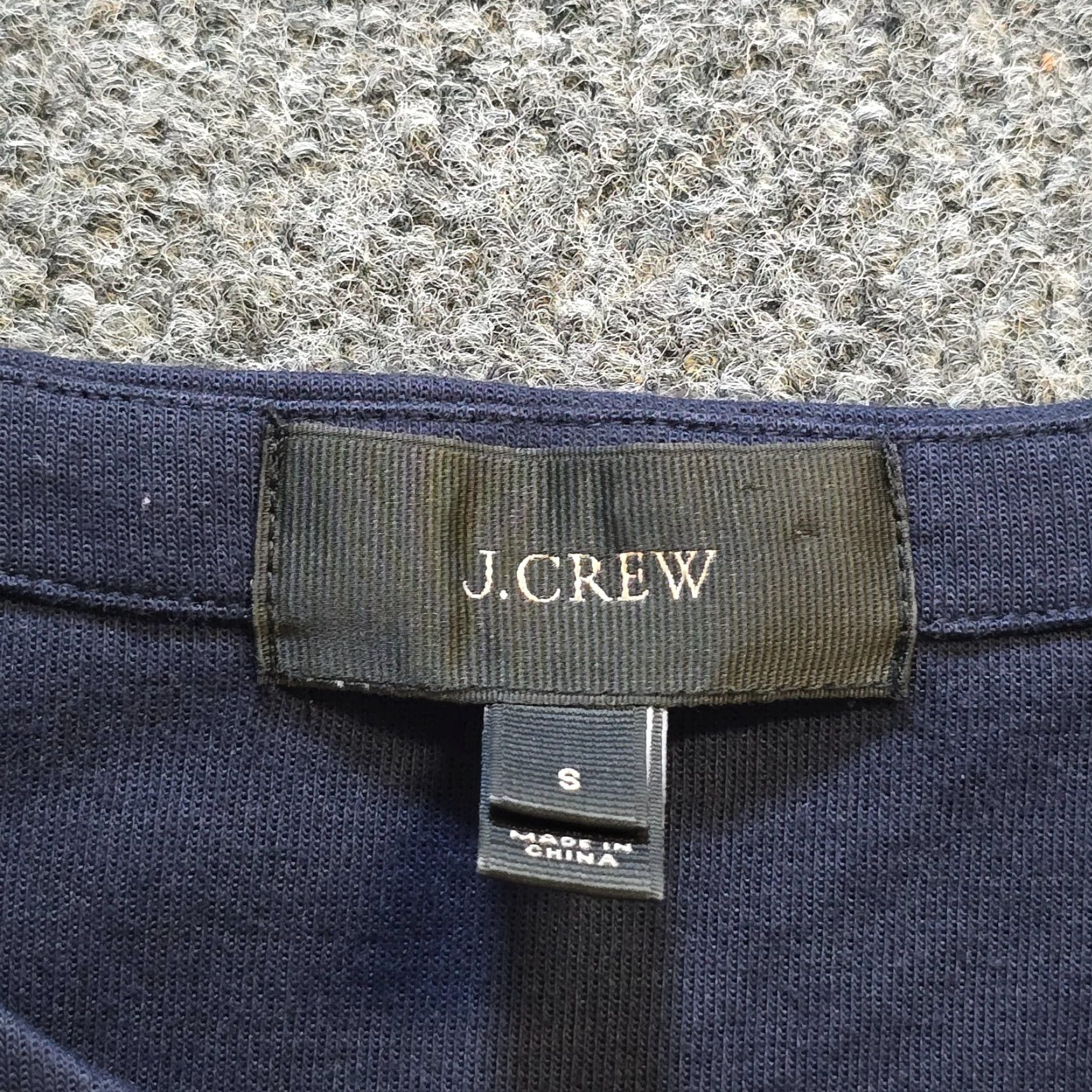 J.Crew J.CREW Sweatshirt Womens Size S Blue Boxy Short Sleeve Crew Neck Casual Knit Cotton Classic Basic Lounge Capsule Preppy Regular Size S / US 4 / IT 40 - 4 Thumbnail