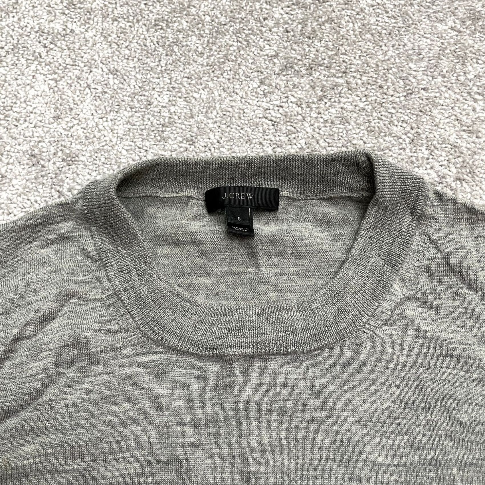 J.Crew J.Crew Wool Blend Pullover Sweater Womens Small Gray Crew Neck Knitted Casual Size S / US 4 / IT 40 - 3 Thumbnail