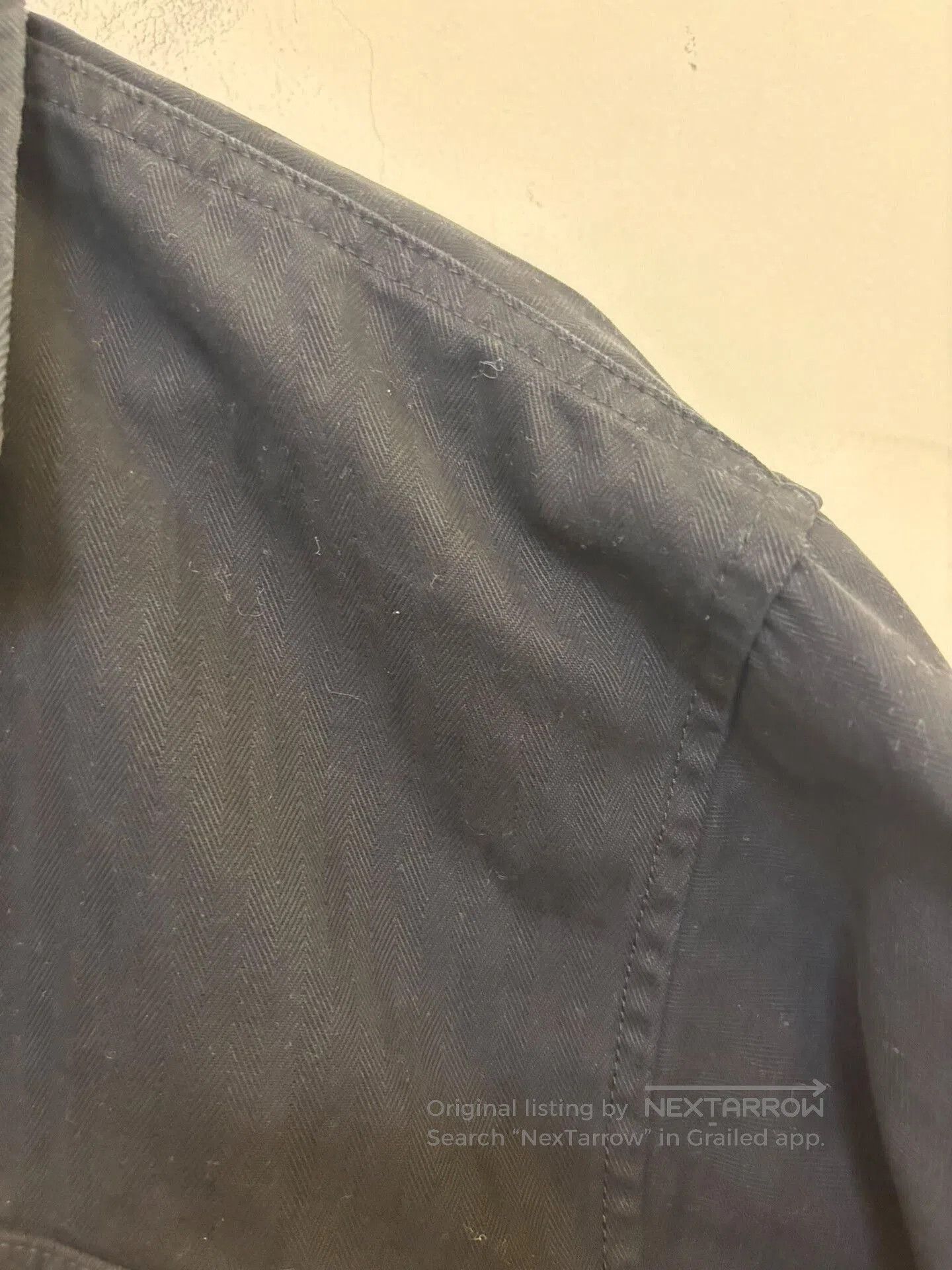 ADAM ET ROPE Wild Life Tailor Herringbone Washed CPO Jacket. Size US L / EU 52-54 / 3 - 4 Thumbnail