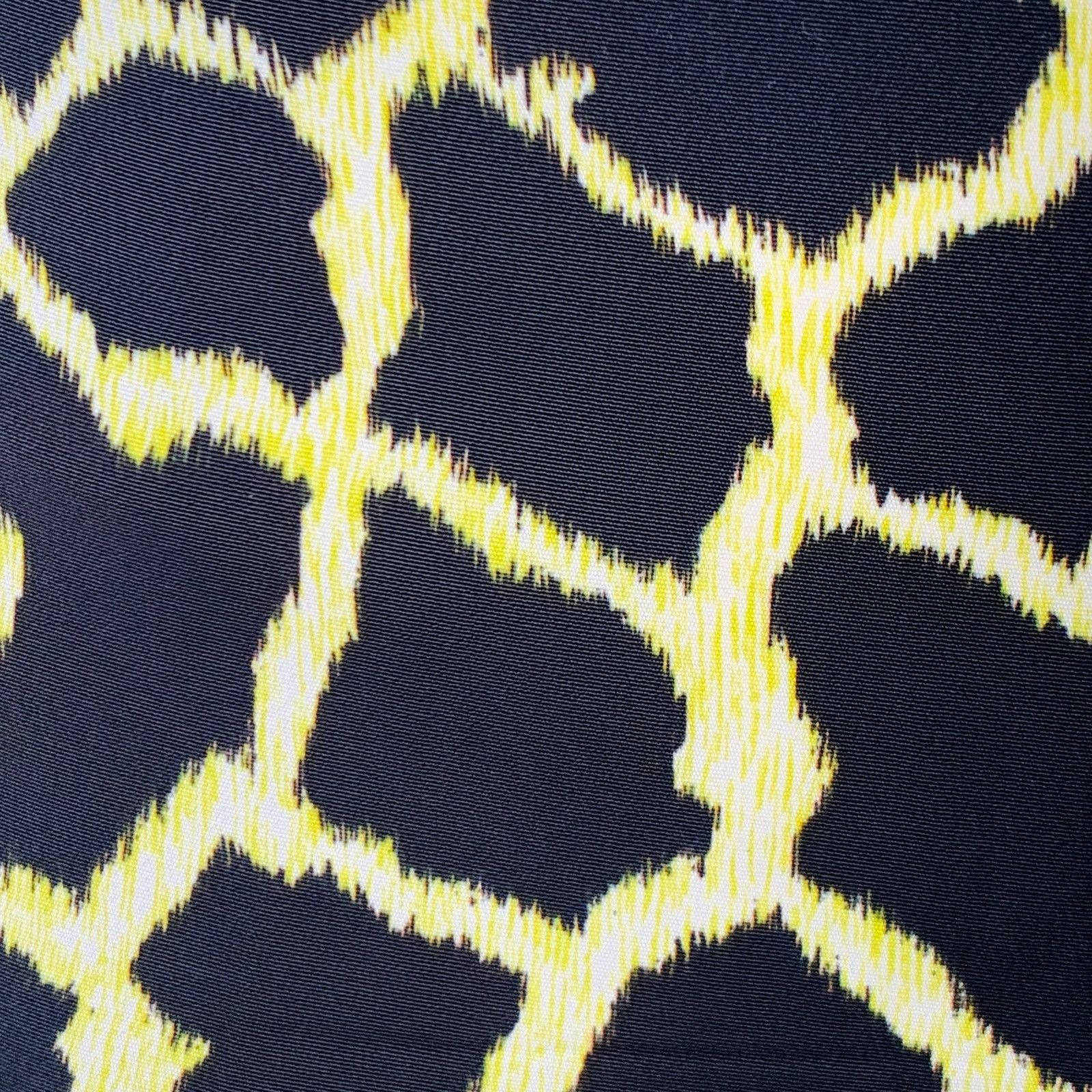 MSGM Black Yellow Viscose Animal Print Tapered Zip Fly Pants Size 28" / US 6 / IT 42 - 2 Thumbnail