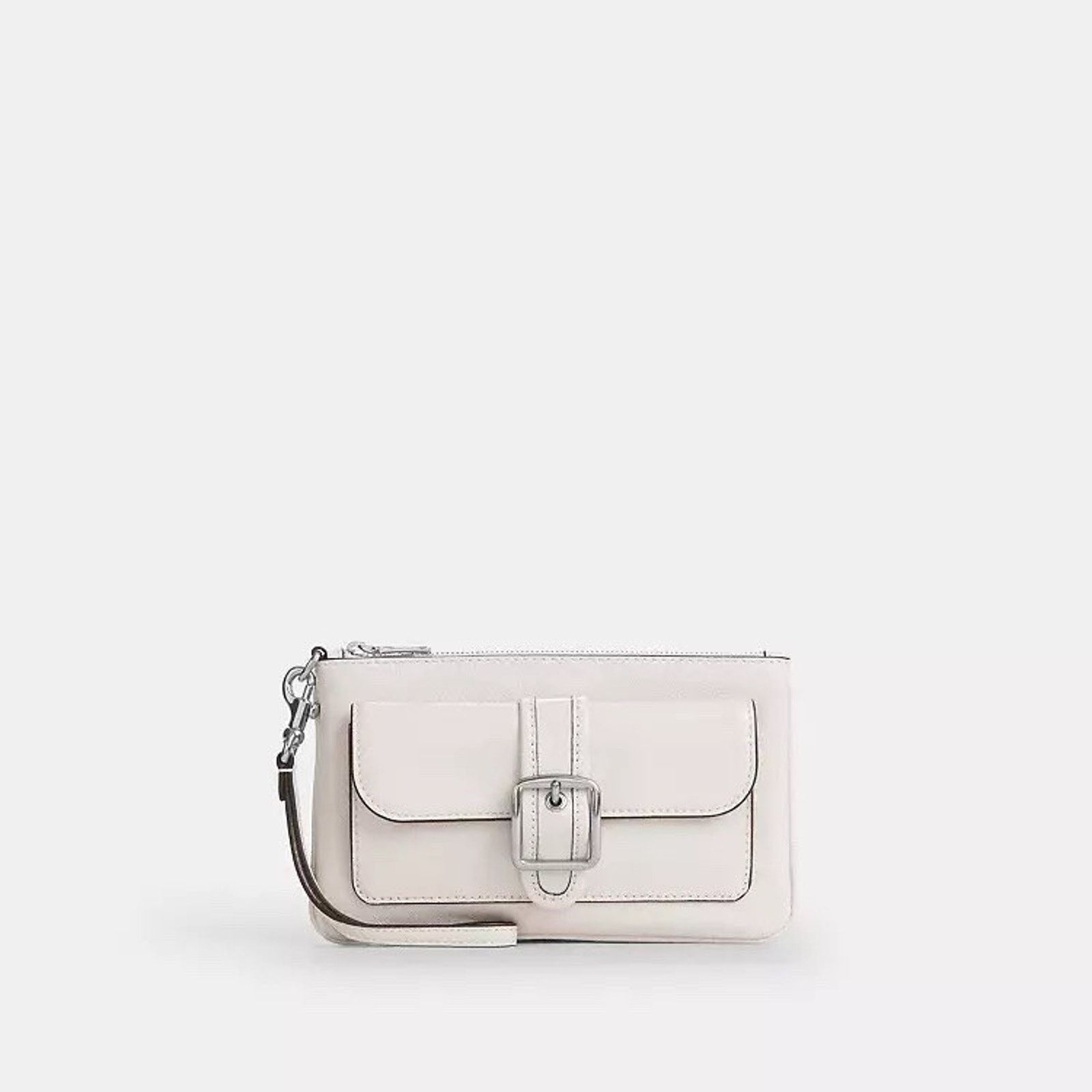 Coach NWT Coach Ashton Wristlet Silver/Chalk leather CDY04 Size ONE SIZE - 6 Thumbnail