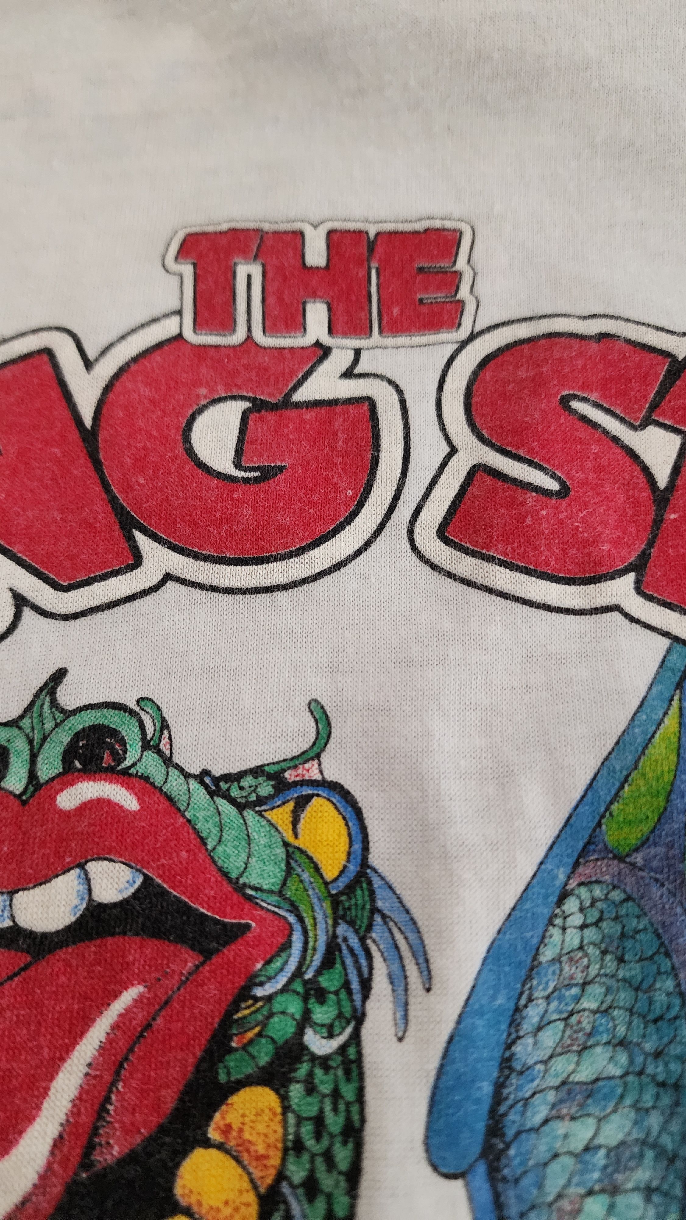 Band Tees VINTAGE ROLLING STONES 1980 TOUR RAGLAN TSHIRT Size US L / EU 52-54 / 3 - 6 Thumbnail