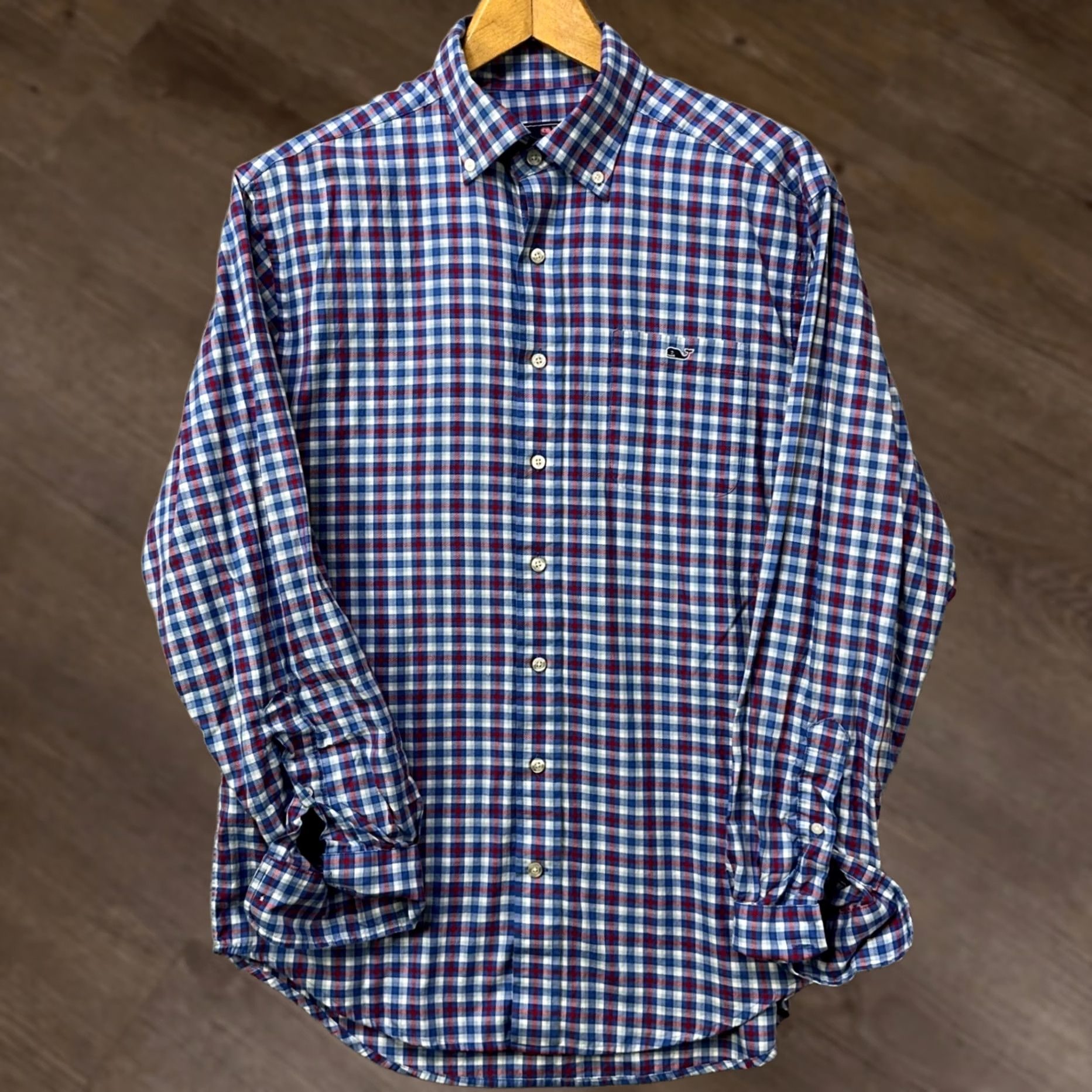 Vineyard Vines Vineyard Vines Mens Medium Classic Fit Tucker Shirt Blue Plaid Button Down EUC Size US M / EU 48-50 / 2 - 1 Thumbnail