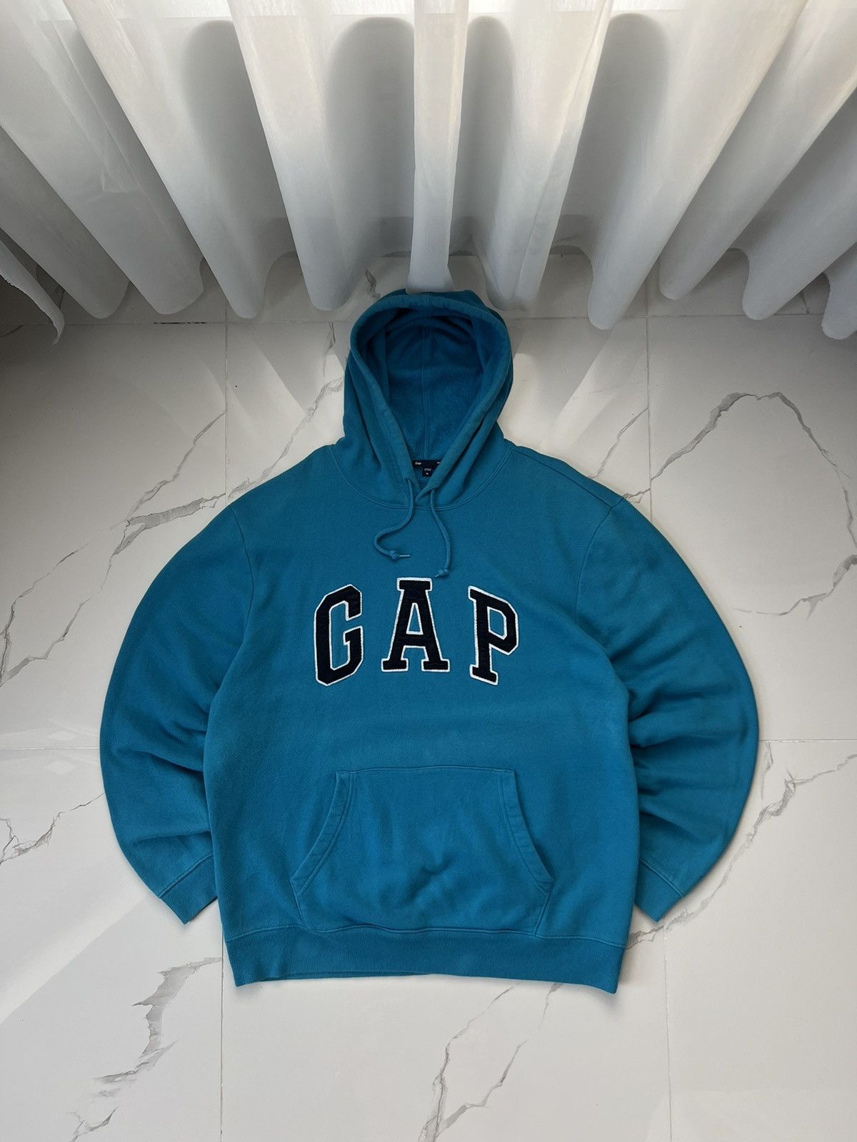 Gap × Vintage 90's GAP RETRO BIG LOGO RARE Y2K HOODIE Size US XL / EU 56 / 4 - 1 Thumbnail
