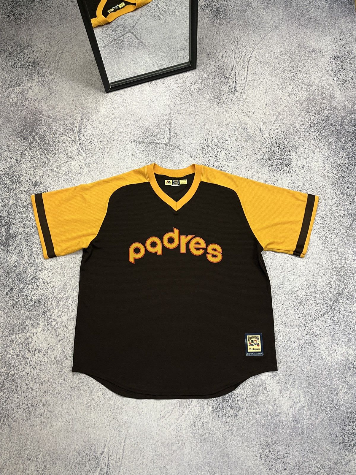 MLB × Majestic × Vintage Vintage Baseball San Diego MLB Majestic Padres Jersey Size US XXL / EU 58 / 5 - 1 Thumbnail