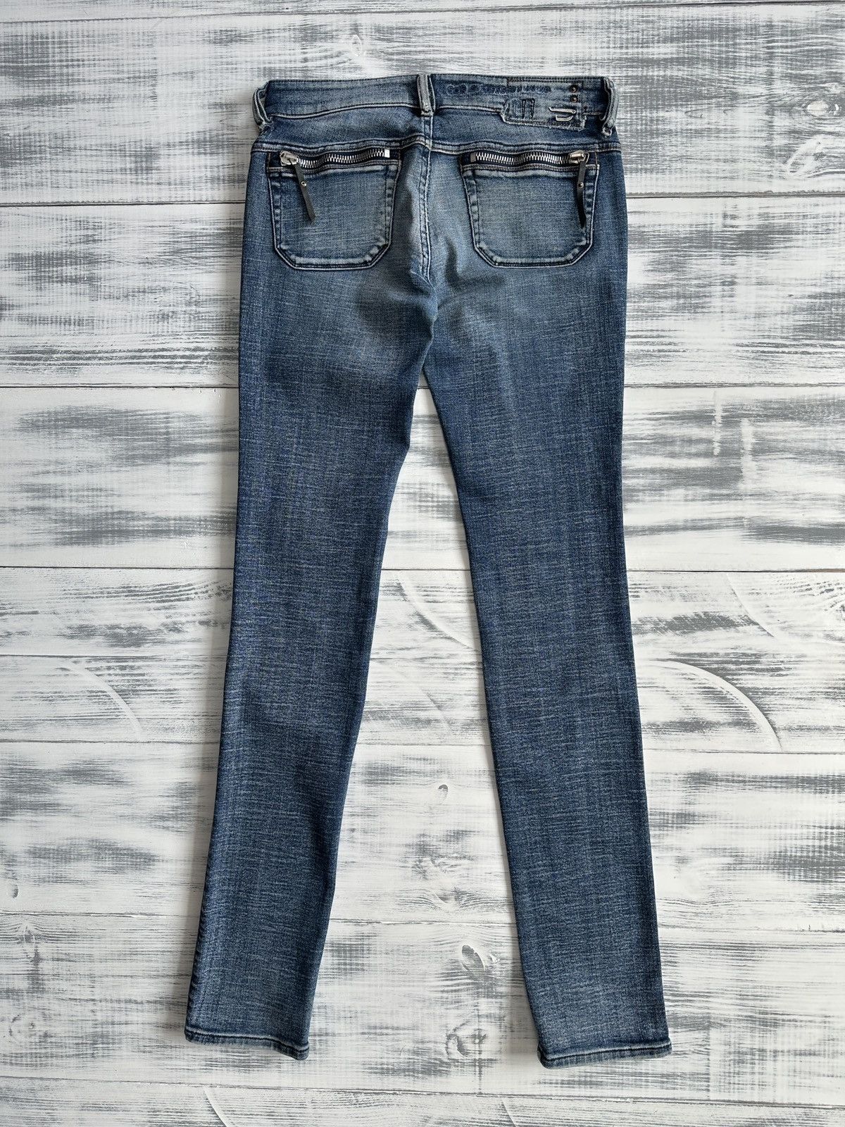 Diesel Y2K DIESEL Karab Low Rise Skinny JeansZipper Pockets size 28 Size 28" / US 6 / IT 42 - 2 Thumbnail