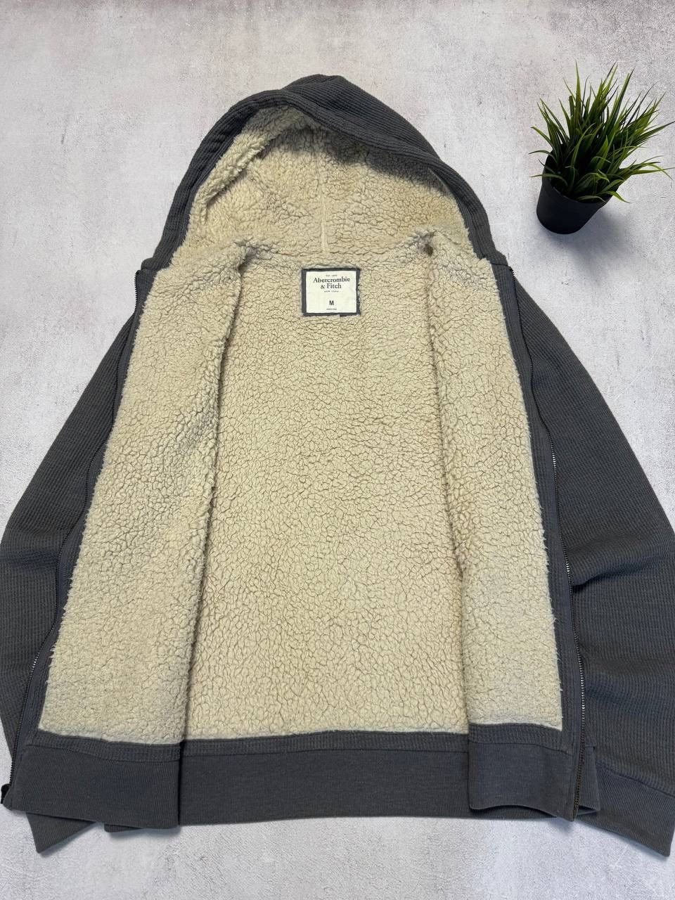 Abercrombie & Fitch Vintage Abercrombie Fitch Fur Jacket Hoodie Y2K 90s Size US M / EU 48-50 / 2 - 2 Thumbnail