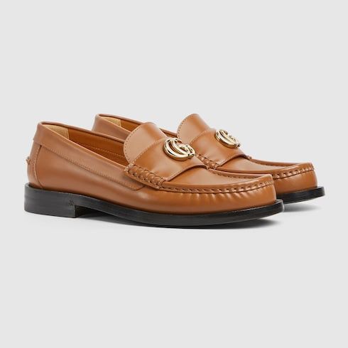 Gucci oc11z1025 Loafers With Double G in Light Brown Size US 7 / IT 37 - 2 Thumbnail
