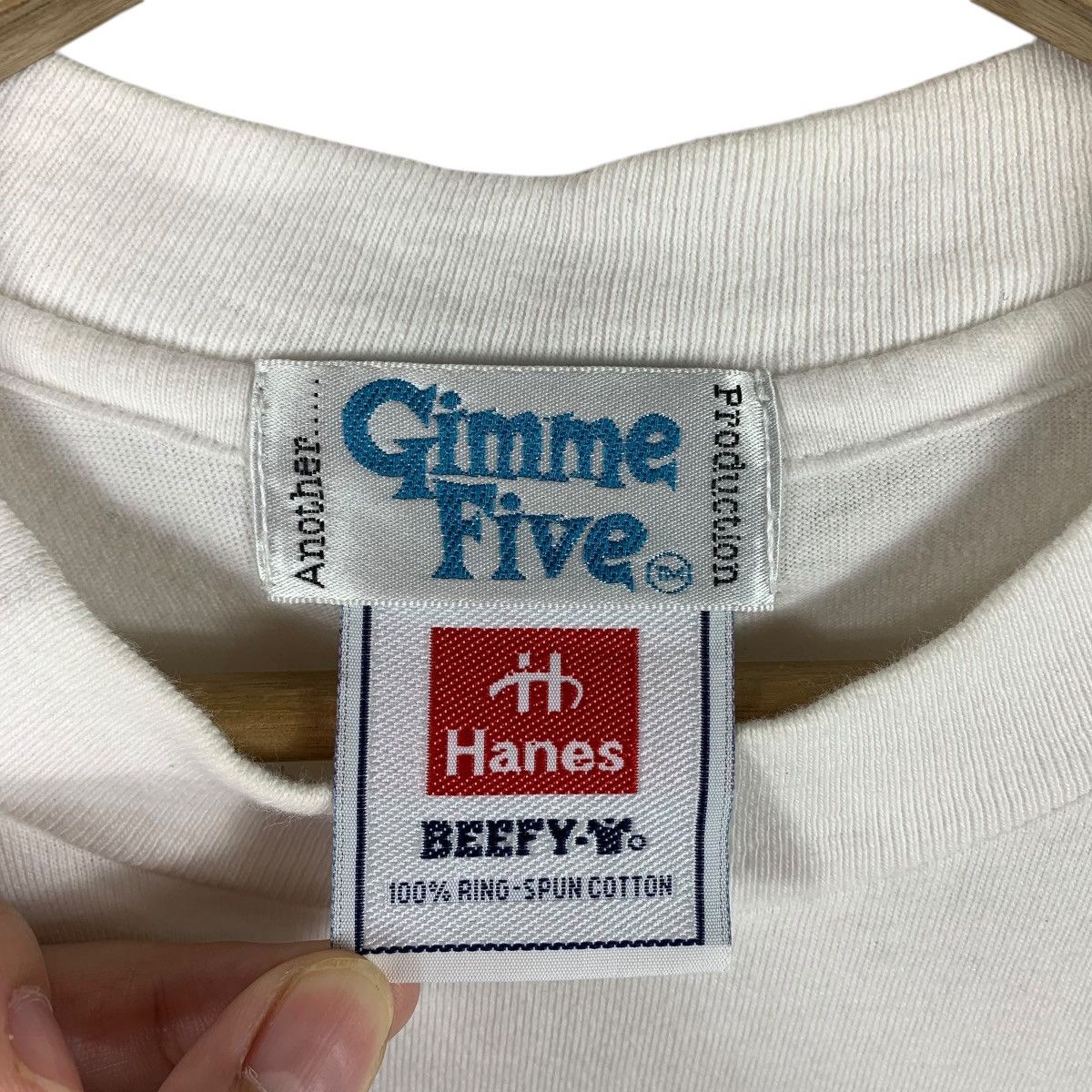 Gimme Five × Vintage Vintage GIMME 5 we aim to please Spellout tee Size US M / EU 48-50 / 2 - 3 Thumbnail