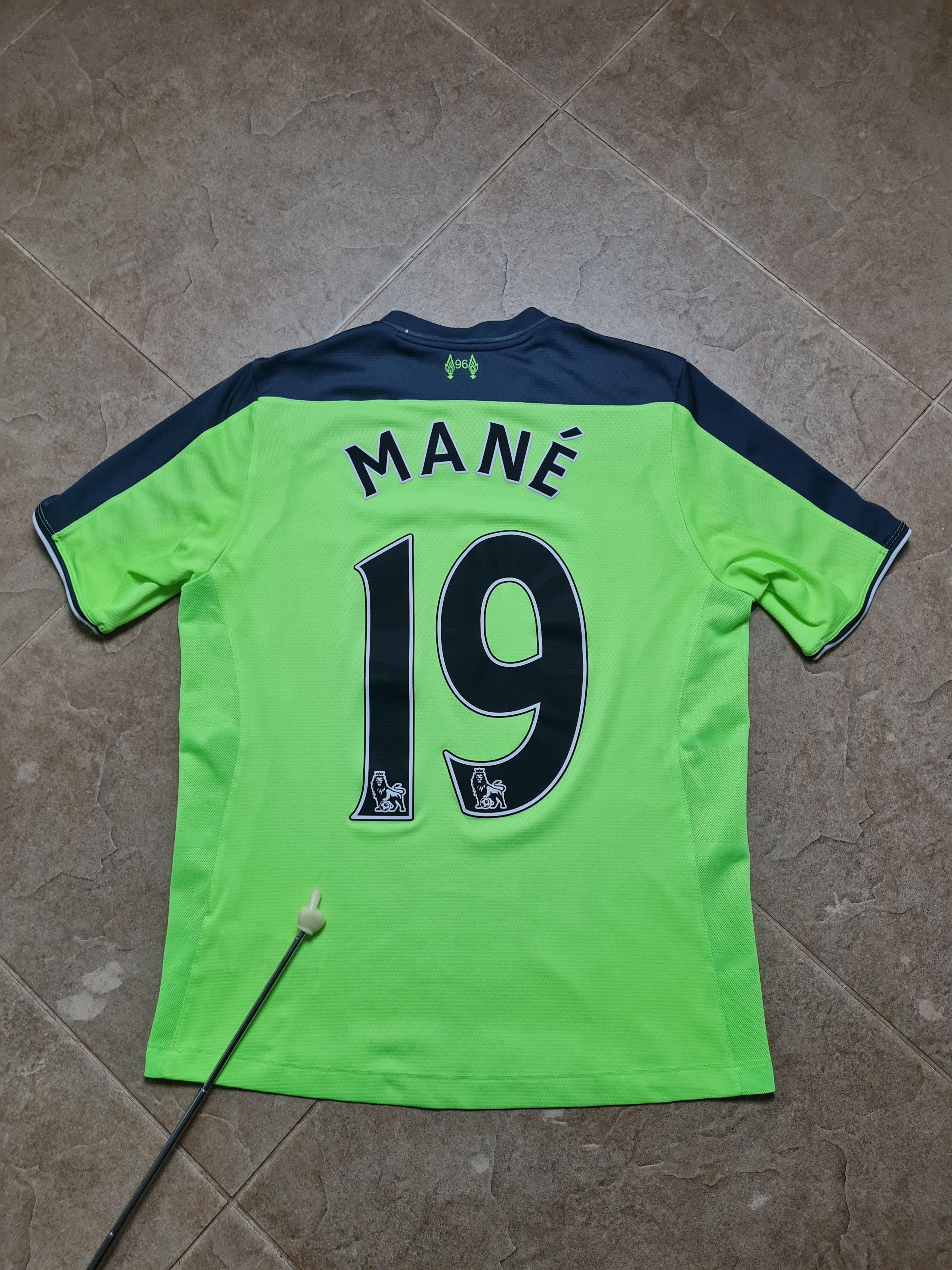New Balance LIVERPOOL FC 2016/17 Third Sadio MANE 19 NB Toxic Green Size US S / EU 44-46 / 1 - 1 Thumbnail