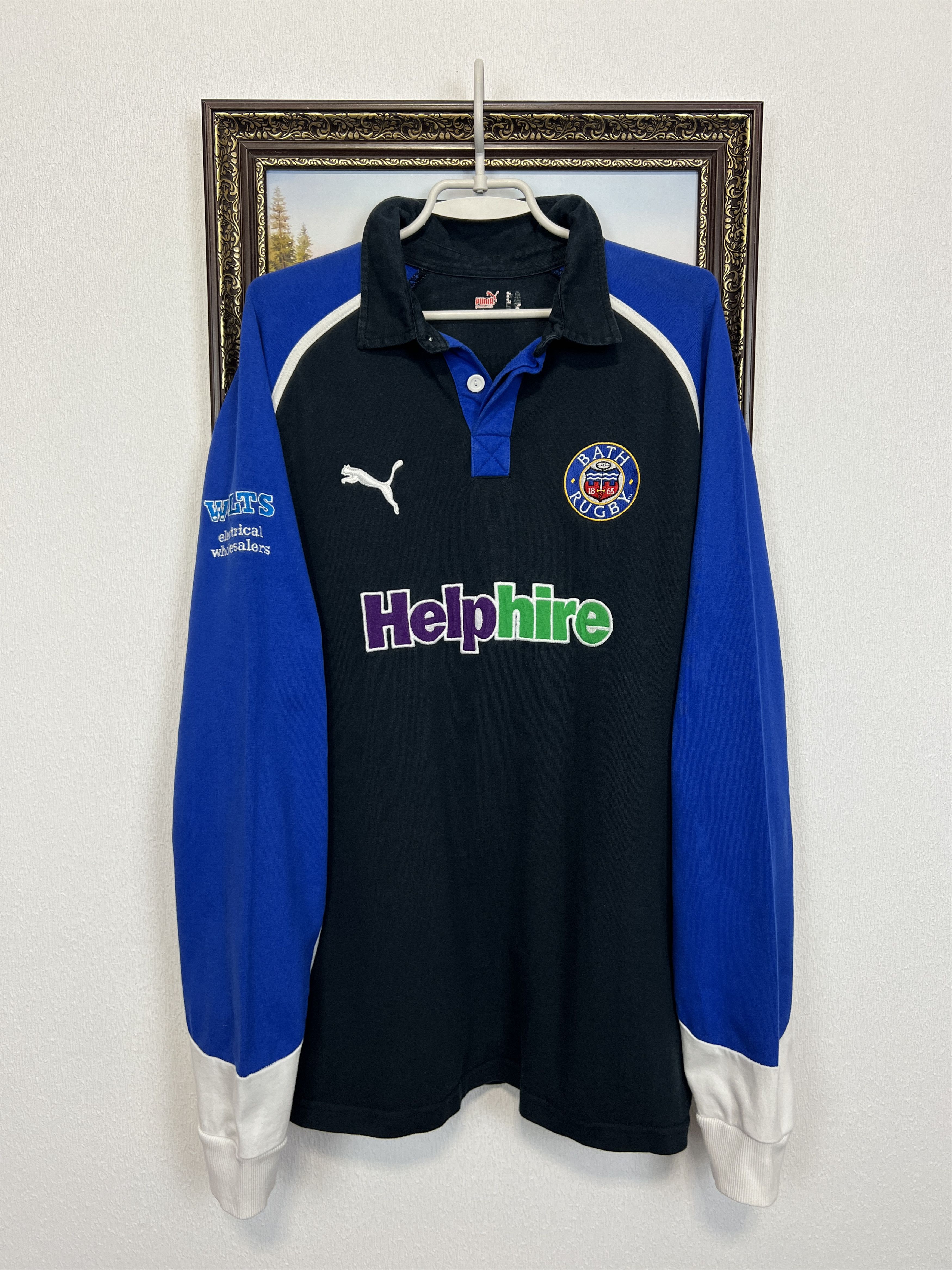 Puma Bath Rugby Union Long Sleeve Jersey Shirt Trikot Rare Size US XL / EU 56 / 4 - 1 Thumbnail