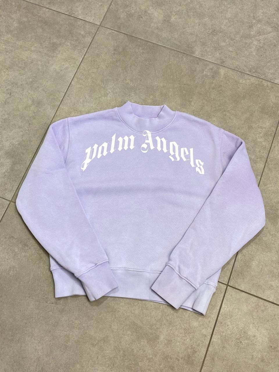 Palm Angels Palm Angels Curved Big Logo Purple Sweatshirt Size L / US 10 / IT 46 - 1 Thumbnail