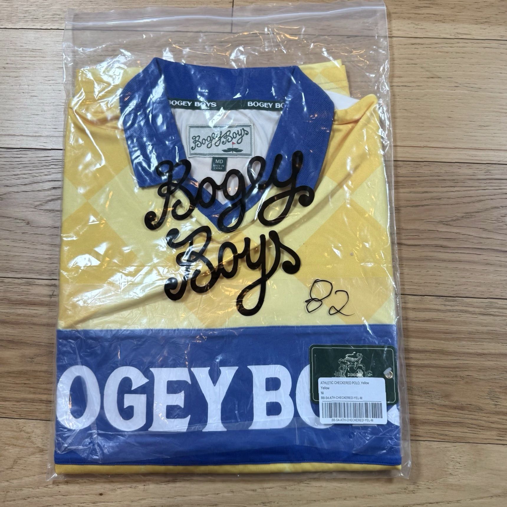 Vintage NWT Bogey Boys V Neck Shirt Mens M Diamond AOP Dri Fit Macklemore Athletic Polo Golf Brown Long Sleeve Casual Size US M / EU 48-50 / 2 - 2 Thumbnail
