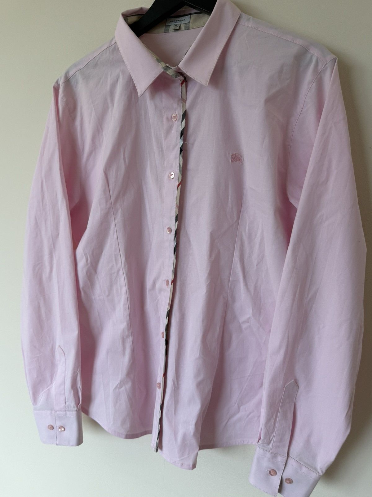 Burberry Burberry Luxury Y2K Shirt Pink Size US M / EU 48-50 / 2 - 3 Thumbnail