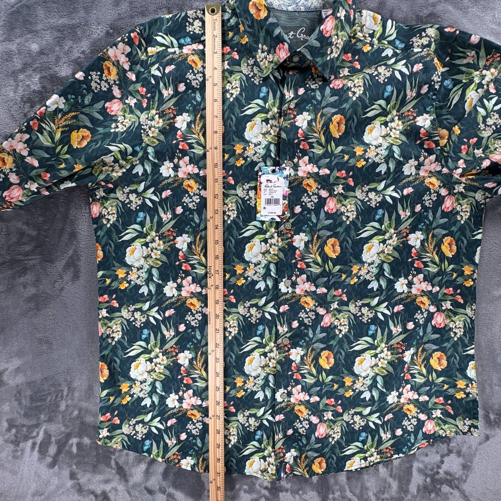 Robert Graham Robert Graham Gatlin Classic Fit Button Up Floral Dress Size US XXL / EU 58 / 5 - 9 Thumbnail