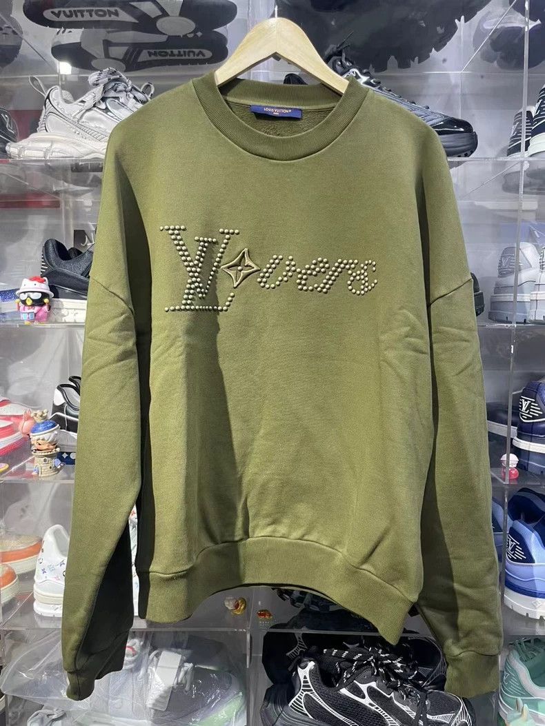 Louis Vuitton Louis Vuitton Logo Print Long Sleeve Sweatshirt Size US M / EU 48-50 / 2 - 1 Thumbnail