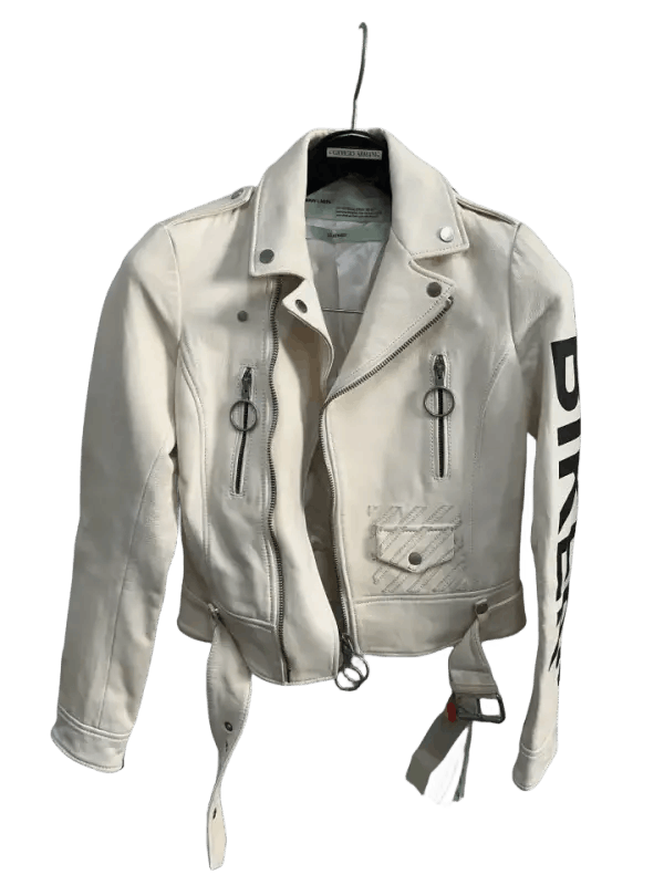 Off-White OFF-WHITE Casual Sheepskin Leather Jacket 0079 Size US M / EU 48-50 / 2 - 1 Thumbnail