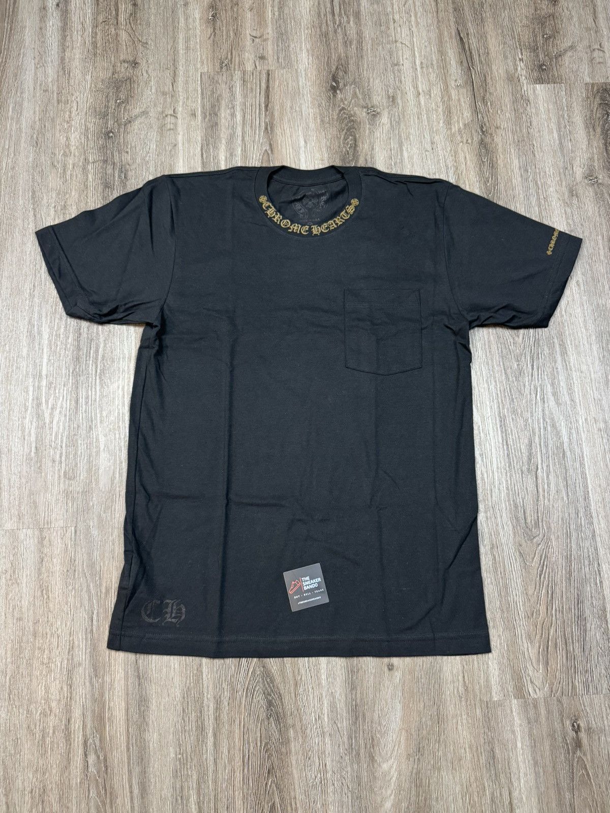 Chrome Hearts Chrome Hearts Script Pocket Tee Black Army Green Medium Size US M / EU 48-50 / 2 - 1 Thumbnail