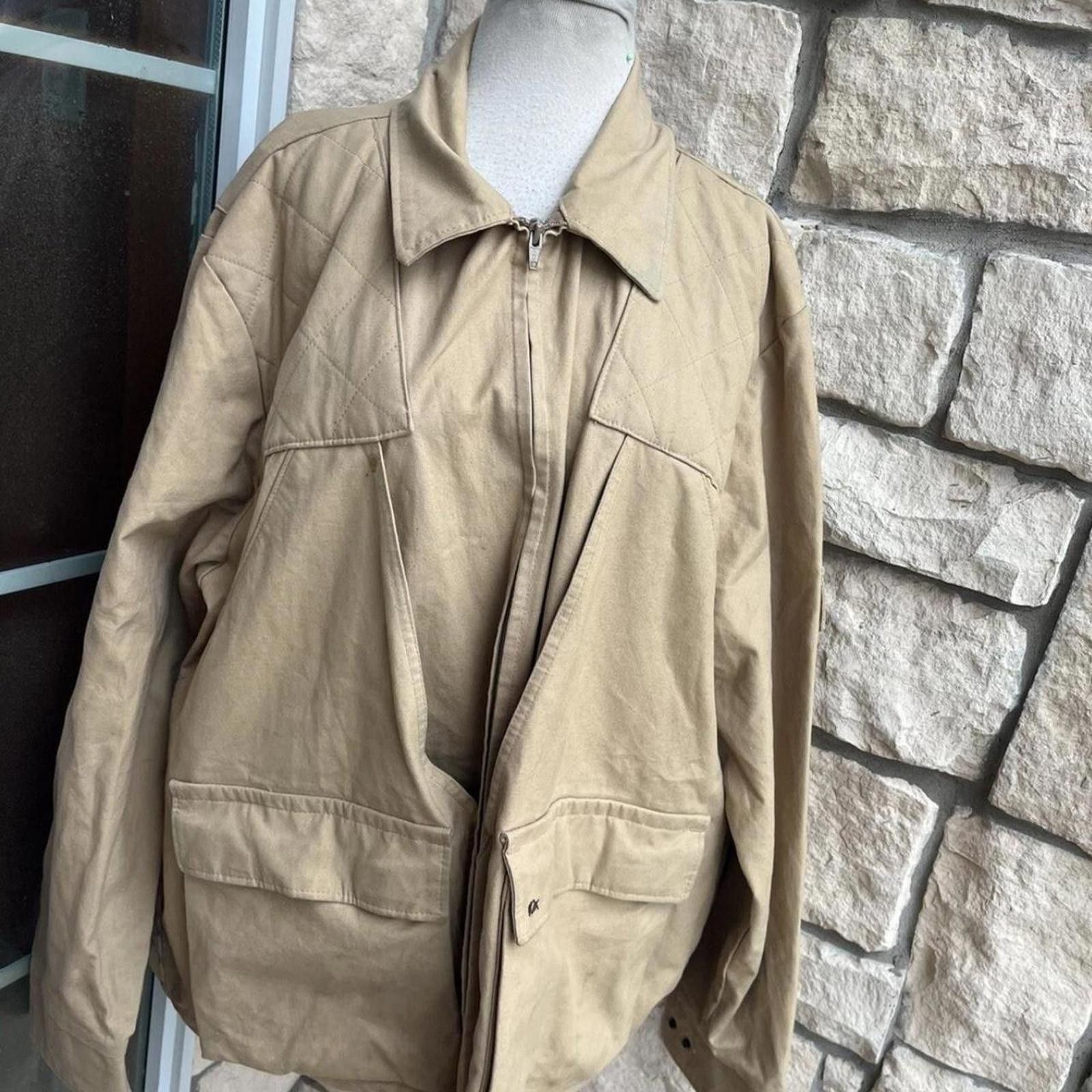 Other Tan and cream vintage 90s jacket with a relaxed fit #tan Size US XL / EU 56 / 4 - 1 Thumbnail