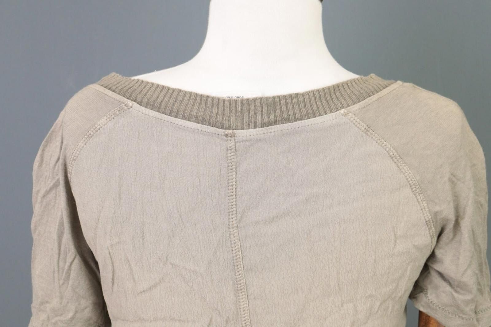 Designer Elisa Cavaletti Sono Italiano BrownShort Blouson Dress Size L / US 10 / IT 46 - 8 Thumbnail